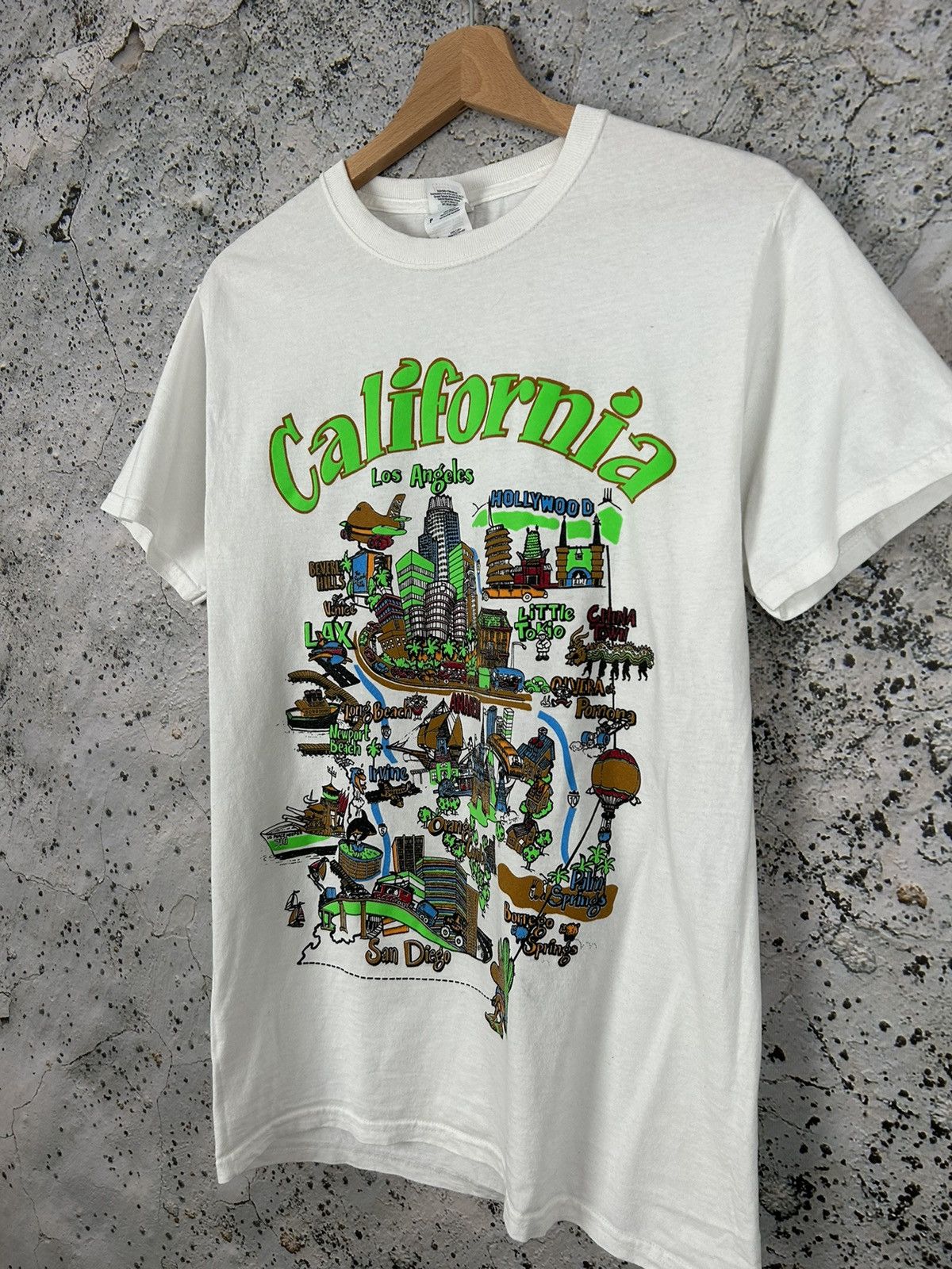 Vintage Vintage California Humor Graphic Tee 90s Rare Hype Retro Size US S / EU 44-46 / 1 - 2 Thumbnail