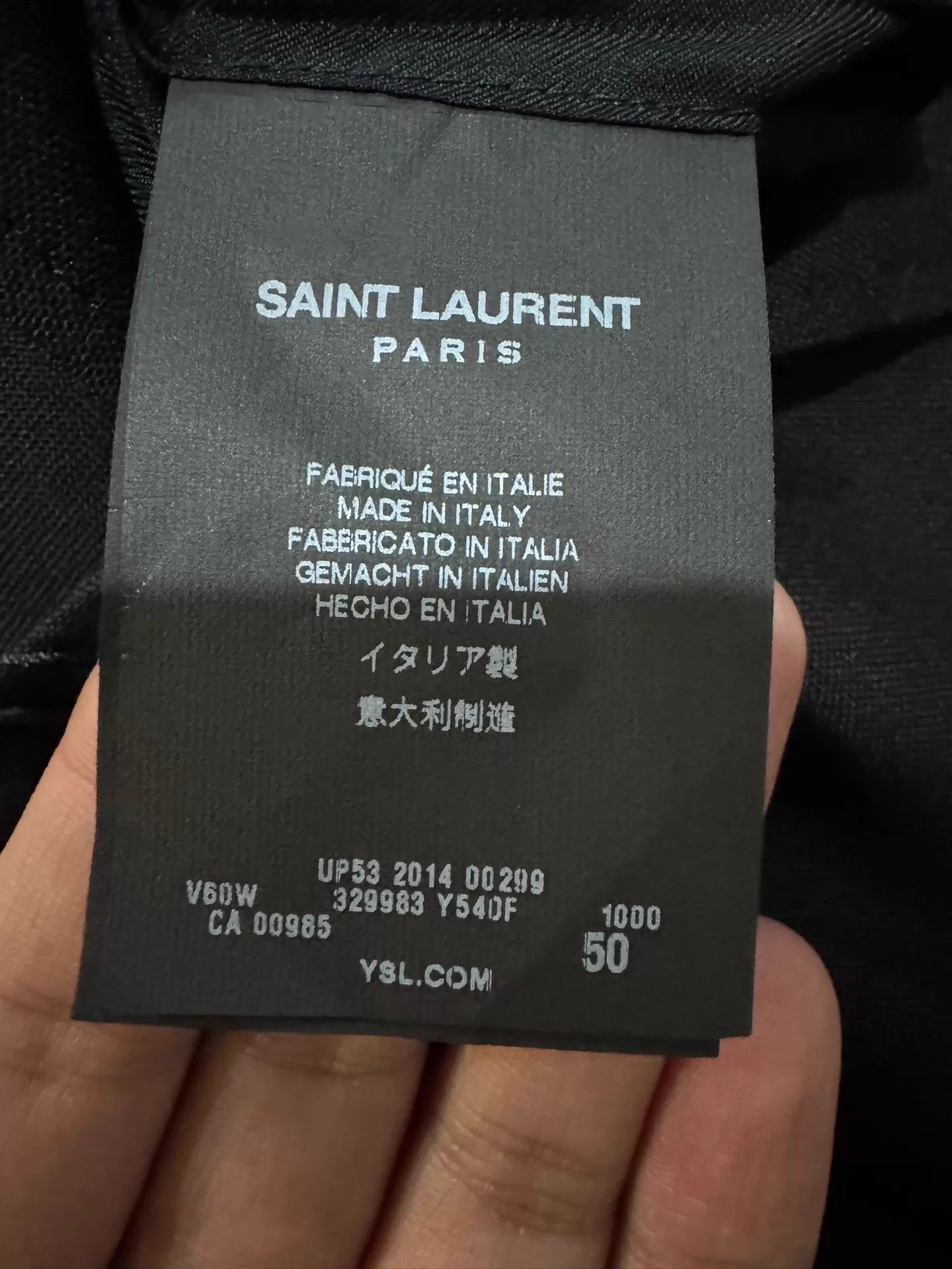 Yves Saint Laurent YSL 1st Year Black Gold Men's Suit 50 New with Tags Size 50R - 3 Thumbnail