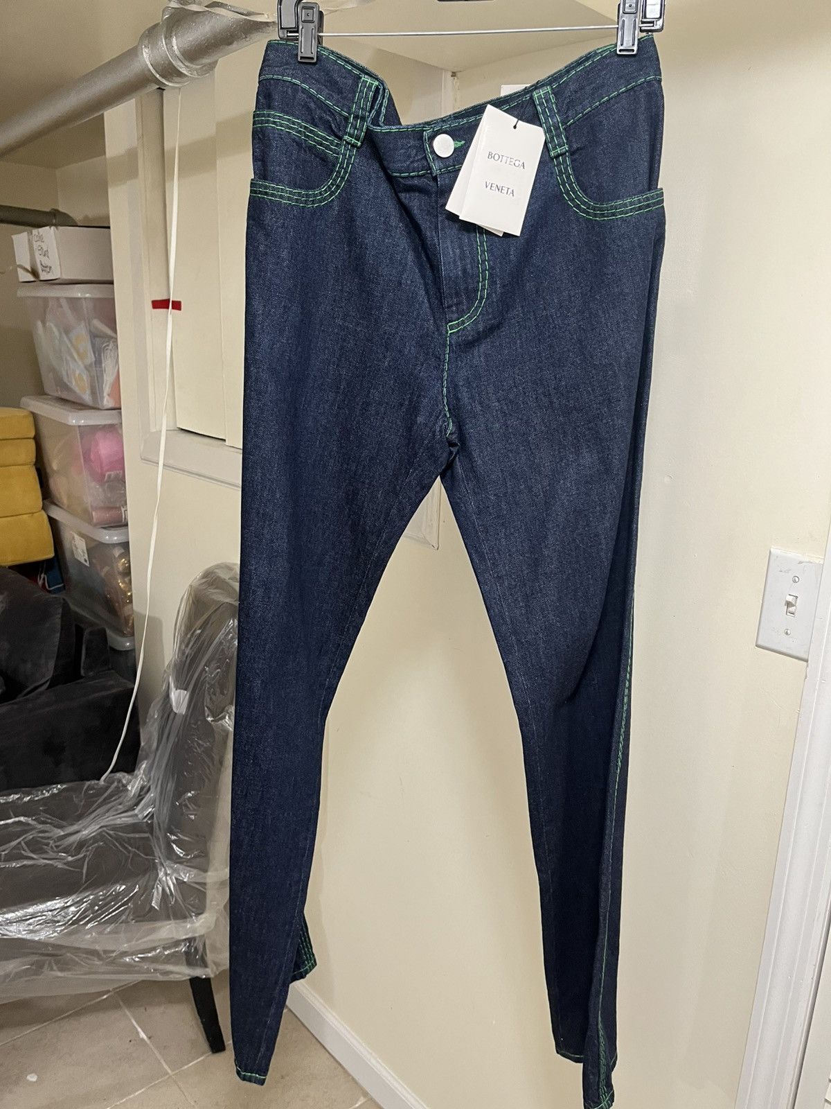 Bottega Veneta Bottega Veneta Topstitch Straight Leg Denim Jeans Sz 50 Size US 34 / EU 50 - 1 Thumbnail