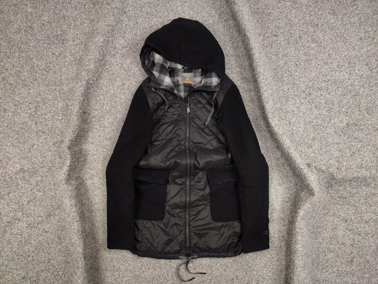 Iceberg Icebreaker Merino Loft Insulated Hooded Black Coat Jacket Size S / US 4 / IT 40 - 1 Thumbnail