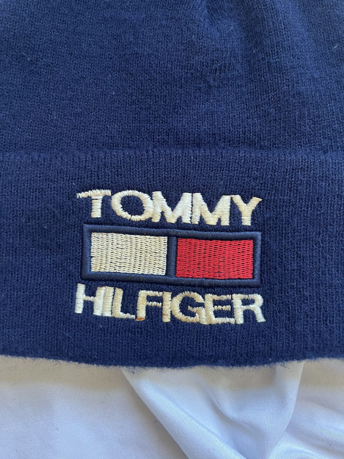 Tommy Hilfiger × Vintage VINTAGE 90’S TOMMY HILFIGER HIP-HOP BEANIE HAT Size ONE SIZE - 2 Thumbnail