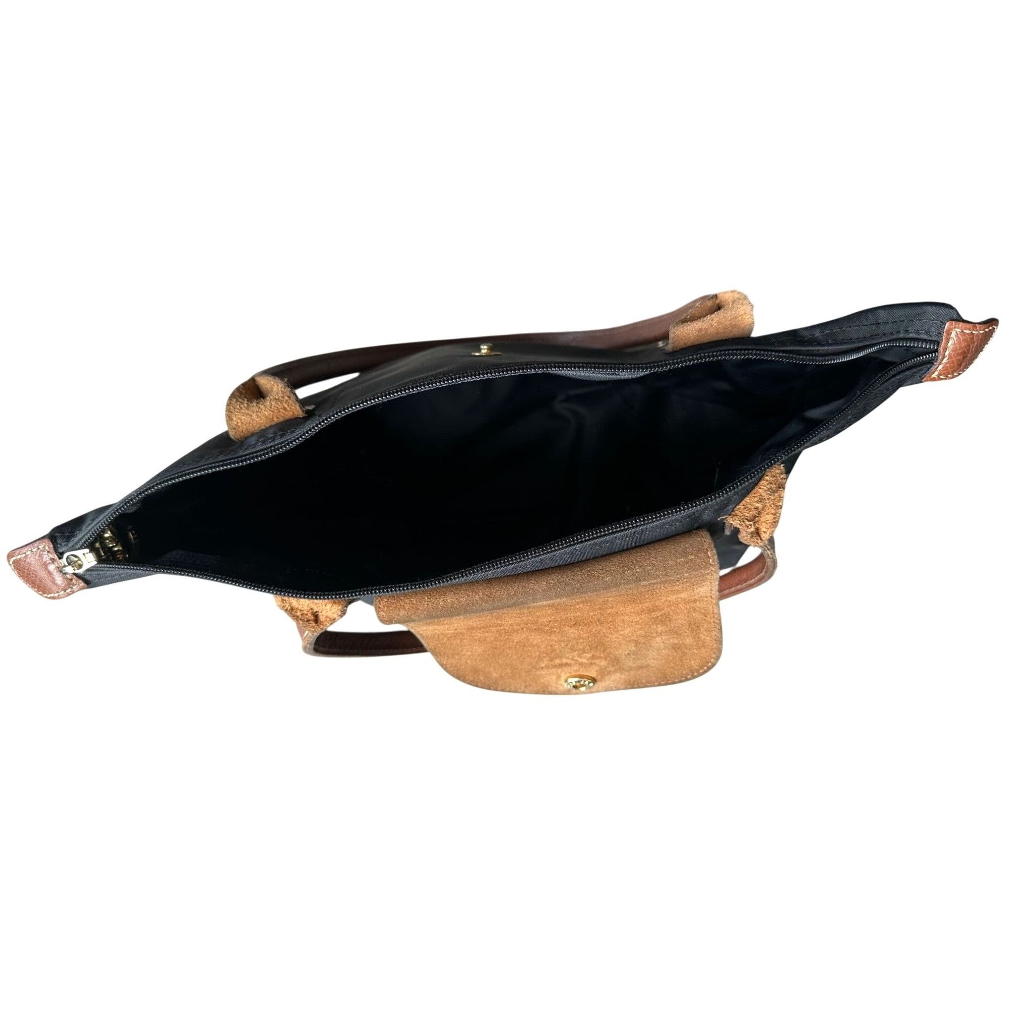Longchamp Longchamp Le Pliage Shopping MODÈLE DÉPOSÉ Black w/ Brown Le Size ONE SIZE - 9 Thumbnail
