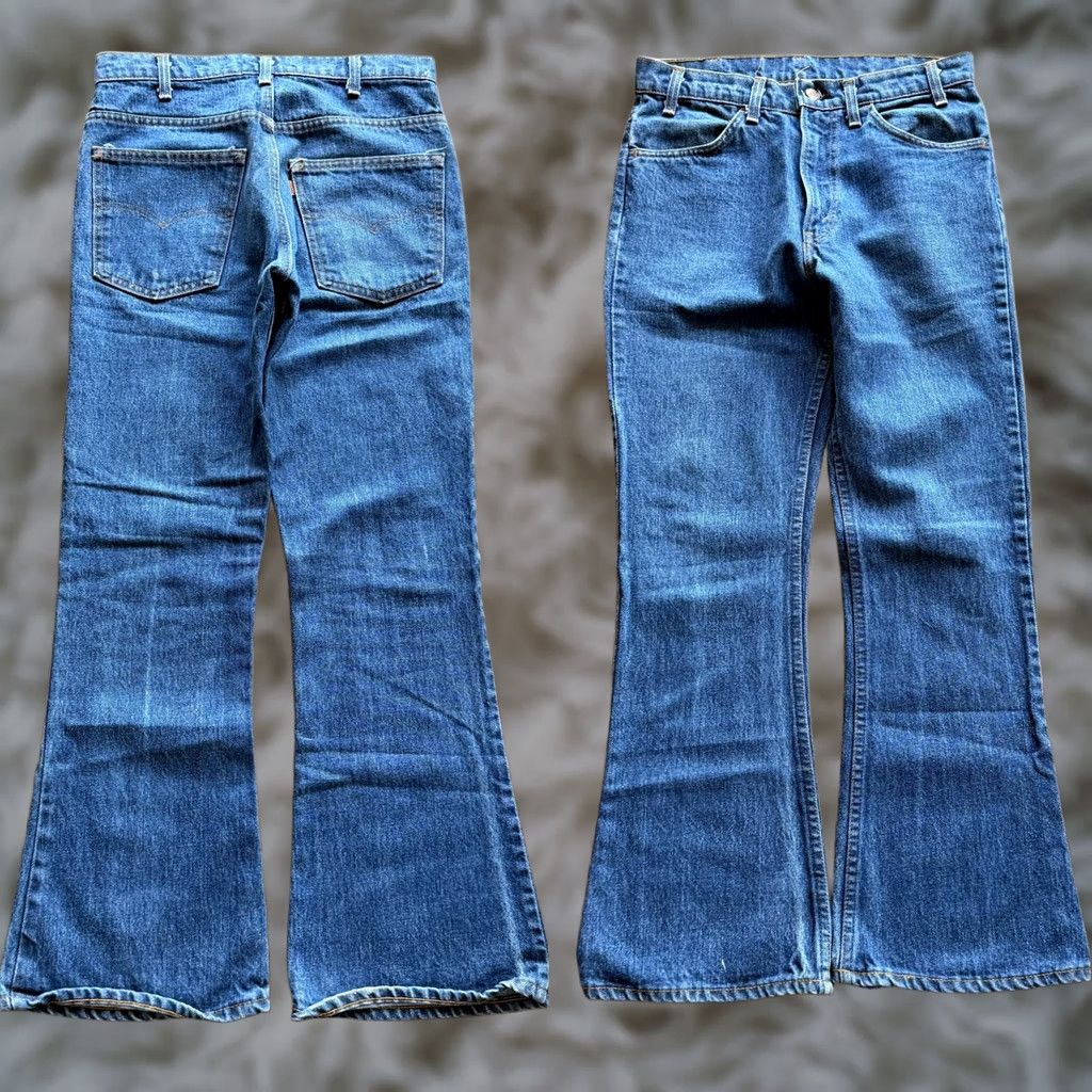 Levi's VINTAGE Levi's 646 Bell Bottom Jeans 30x30 Blue Medium Wash Denim USA Mens Jeans Flared 70s Era Size US 30 / EU 46 - 1 Thumbnail