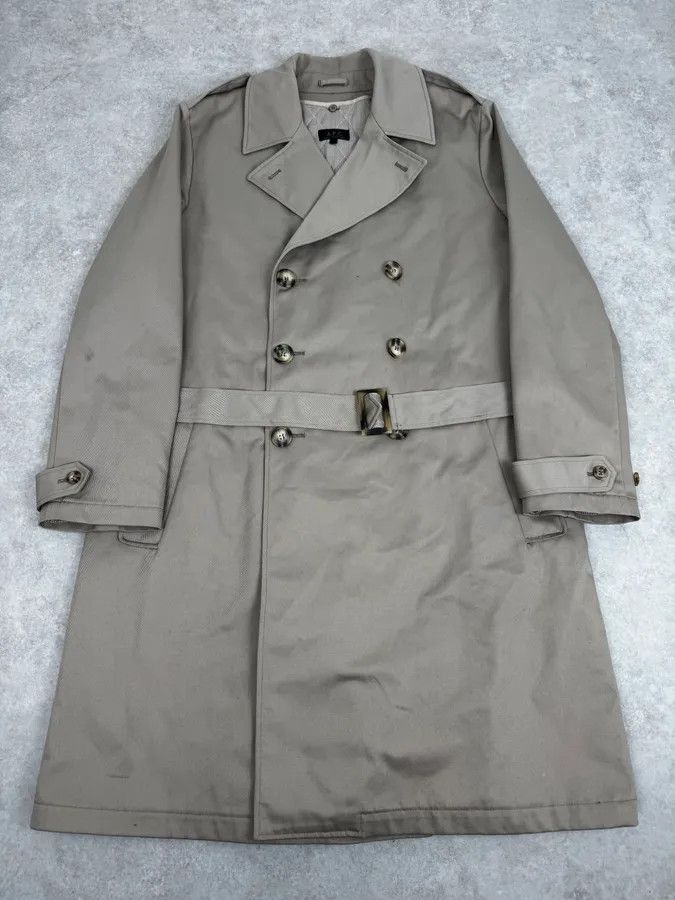 A.P.C. A.P.C. Beige Classy Trench Coat Size US M / EU 48-50 / 2 - 1 Thumbnail