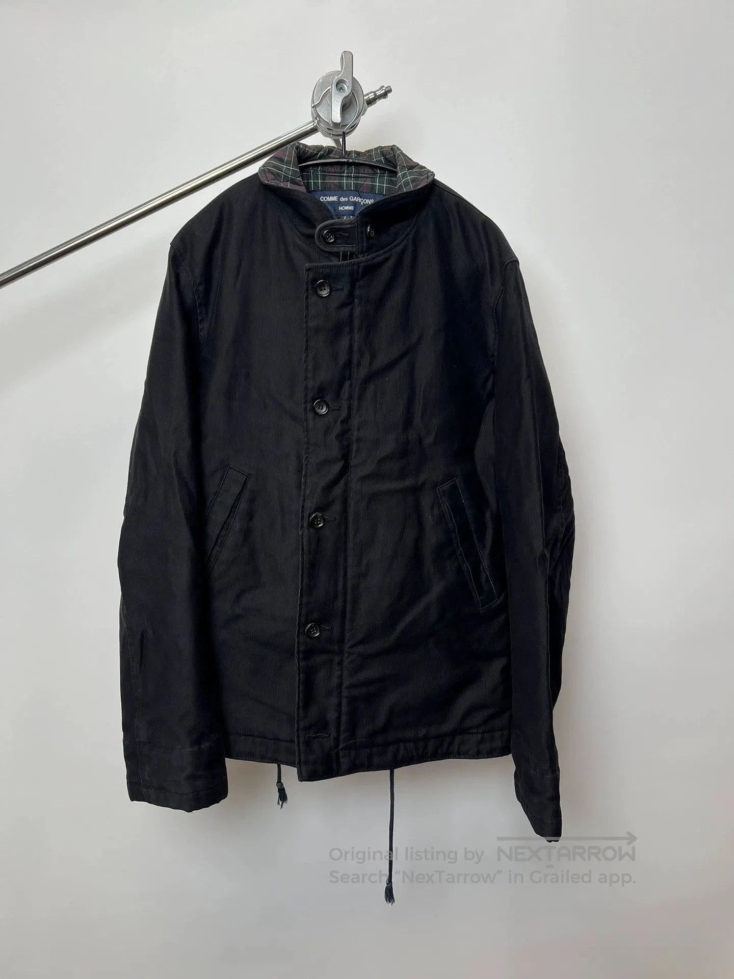 Comme des Garcons Black Light Jacket with Button Front and Pockets. Size US L / EU 52-54 / 3 - 1 Thumbnail