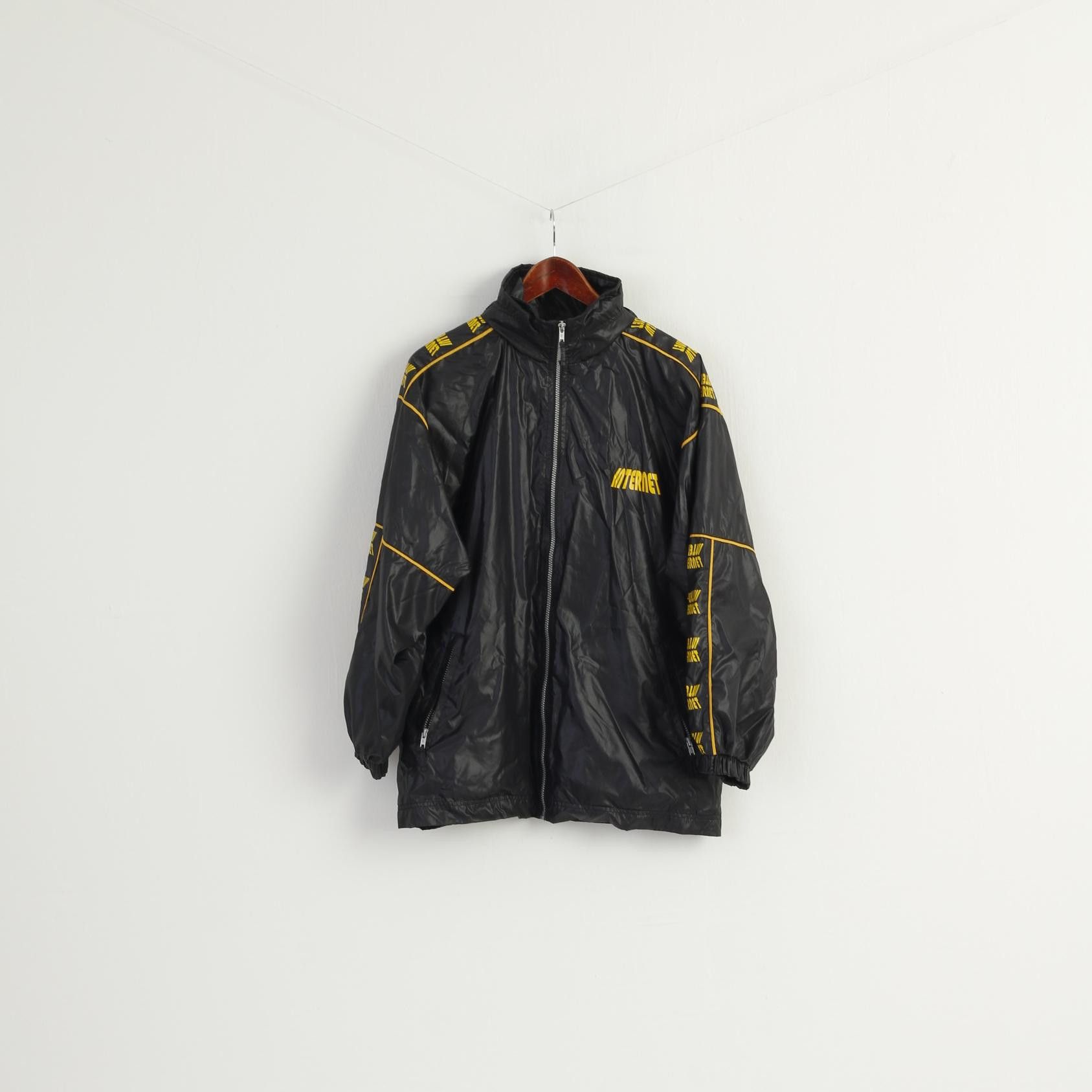 Vintage ARIZONA Men M 170 Jacket Black Nylon 7919 Size US M / EU 48-50 / 2 - 2 Thumbnail