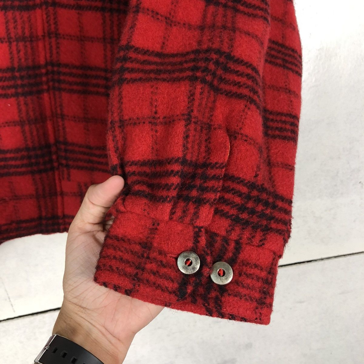 Japanese Brand 🔥VINTAGE CHECK TARTAN WOOL BOMBER JACKET REMICK ISSEY MIYAK Size US M / EU 48-50 / 2 - 15 Thumbnail