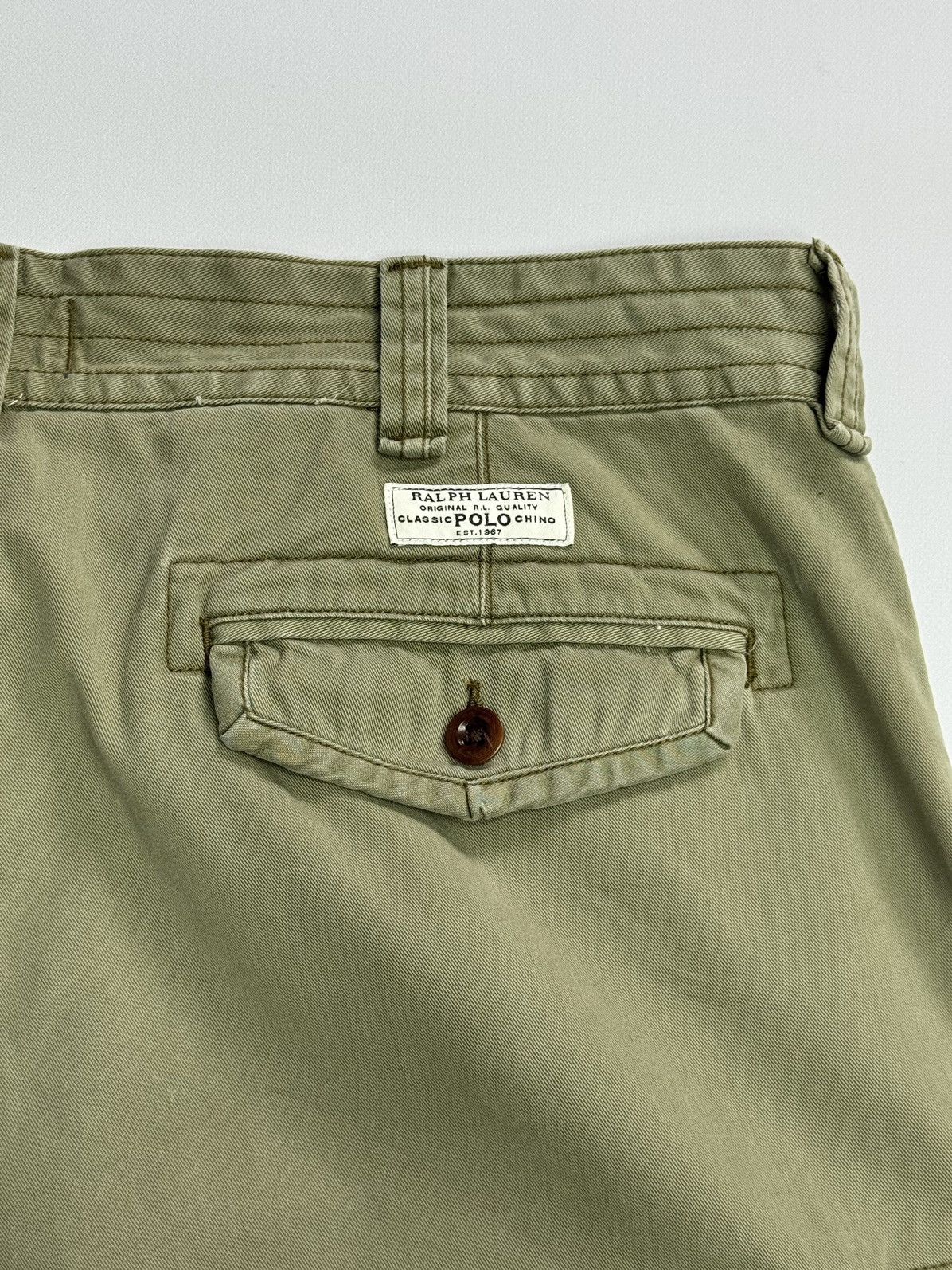 Polo Ralph Lauren Vintage Polo Ralph Lauren Military Cargo Shorts Olive Y2K Size US 36 / EU 52 - 6 Thumbnail