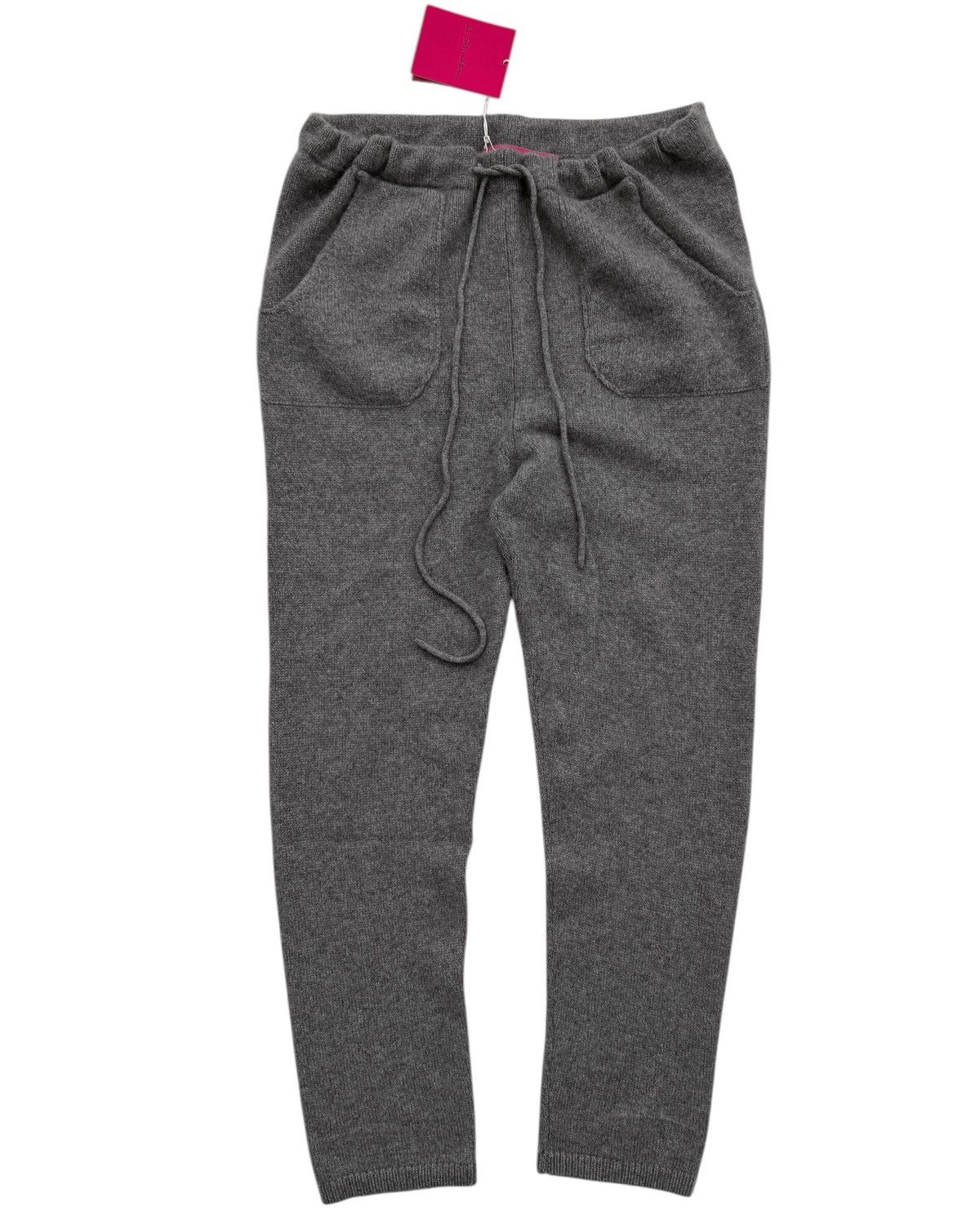 The Elder Statesman $1195 Cashmere Heavy Sweatpants (Light Grey) Size US 34 / EU 50 - 2 Thumbnail