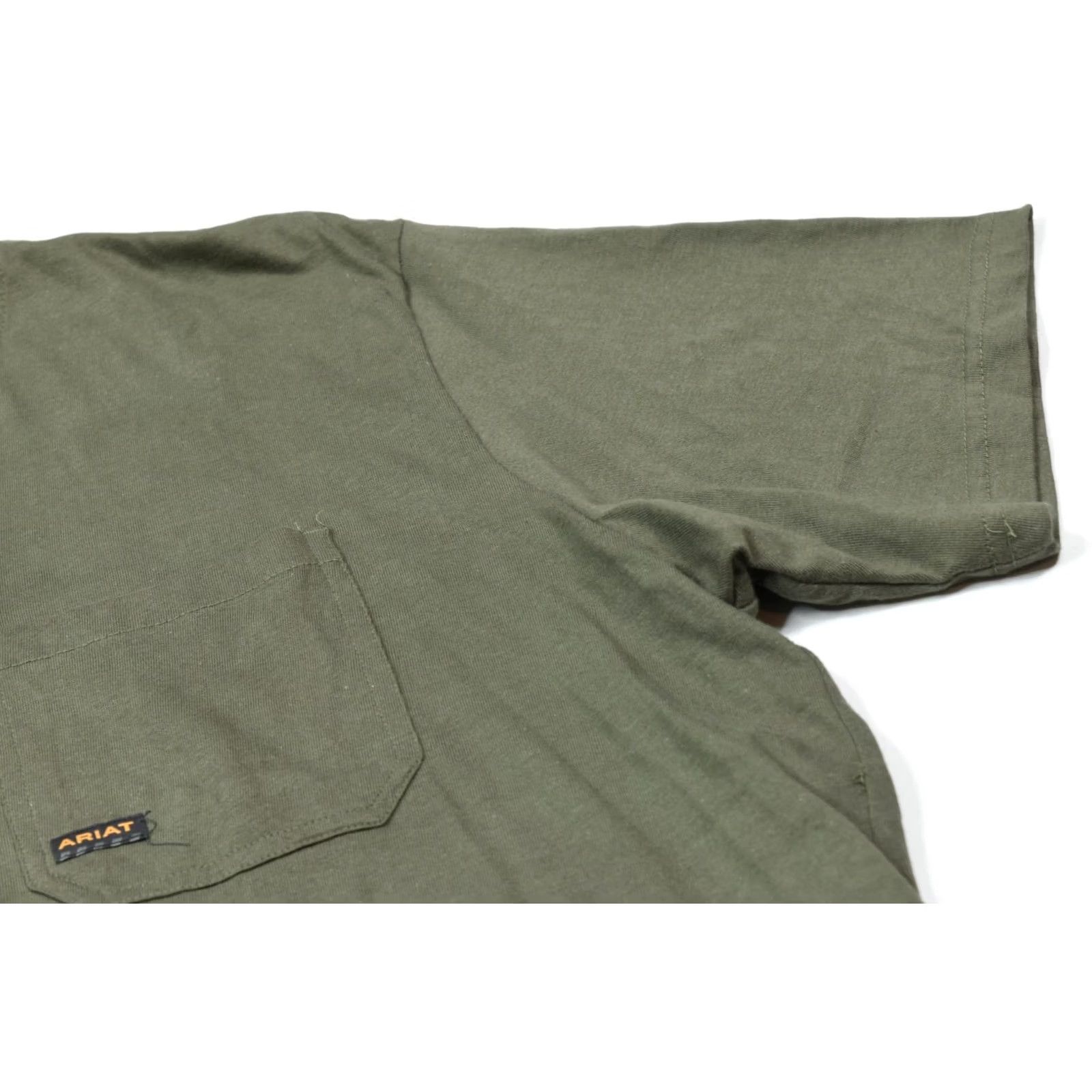 Ariat Ariat Rebar Strong T-Shirt Mens XL Green Cotton American Outdoors Short Sleeve Size US XL / EU 56 / 4 - 5 Thumbnail