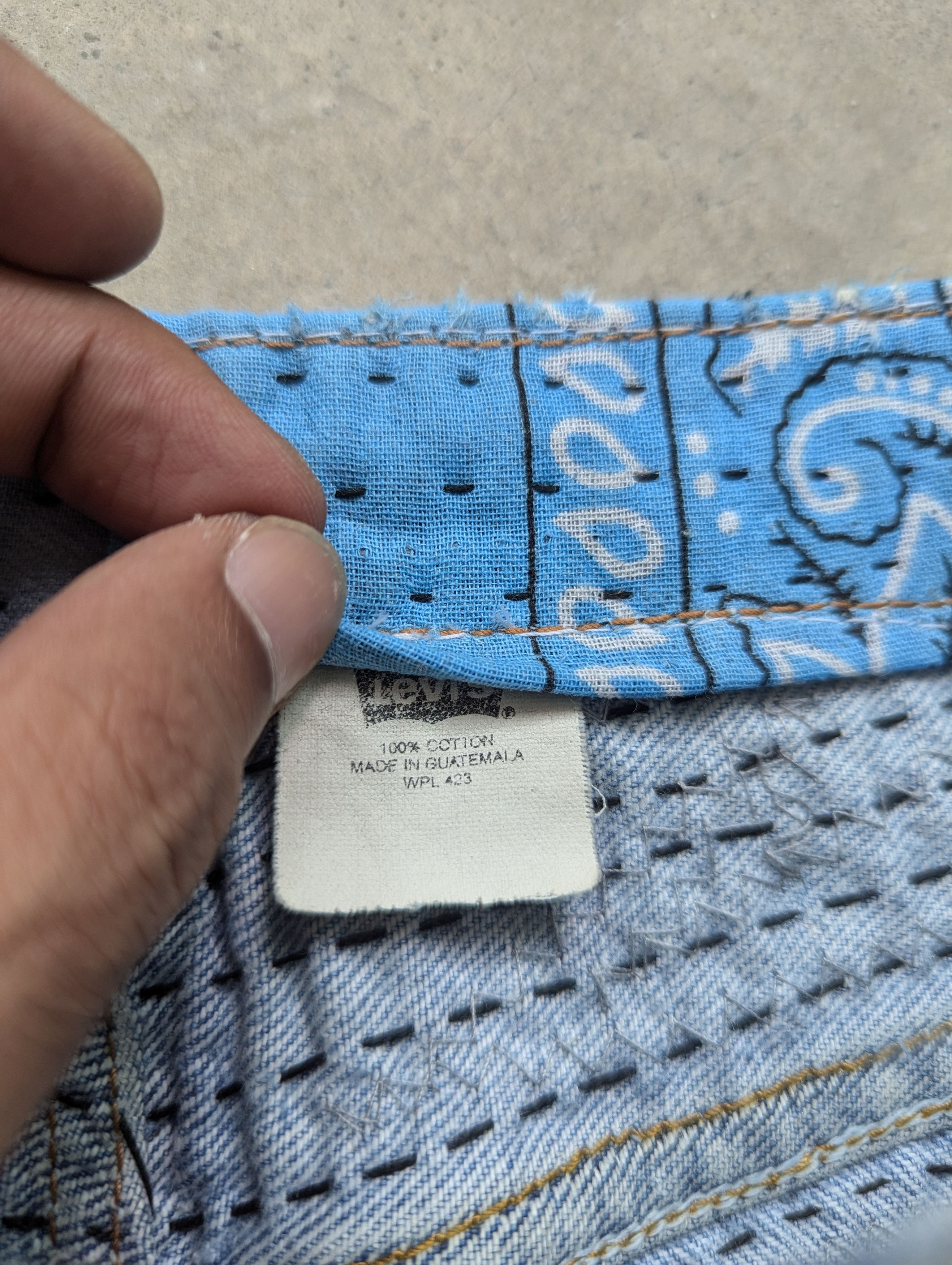 Levi's 1/1 World Levis 501 Uroboros Kofu Reconstructed Handmade Size US 35 - 11 Thumbnail