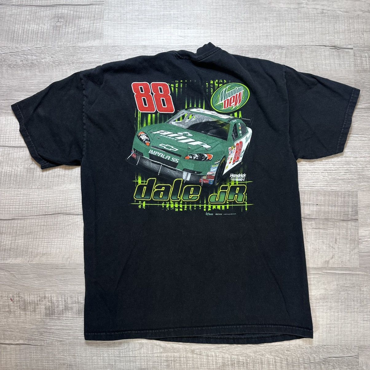 Chase Authentics Dale Earnhardt Jr #88 Mountain Dew NASCAR Men's Vintage Tee Size US L / EU 52-54 / 3 - 8 Thumbnail