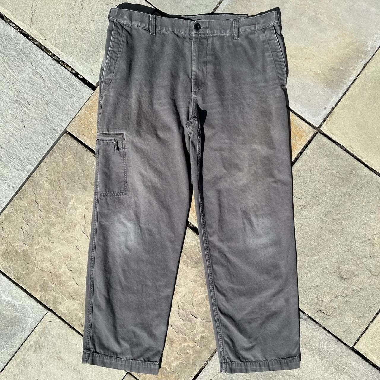 Dockers Y2K Grey Faded Distressed Canvas Utility Fatigue Work Pants Size US 38 / EU 54 - 1 Thumbnail