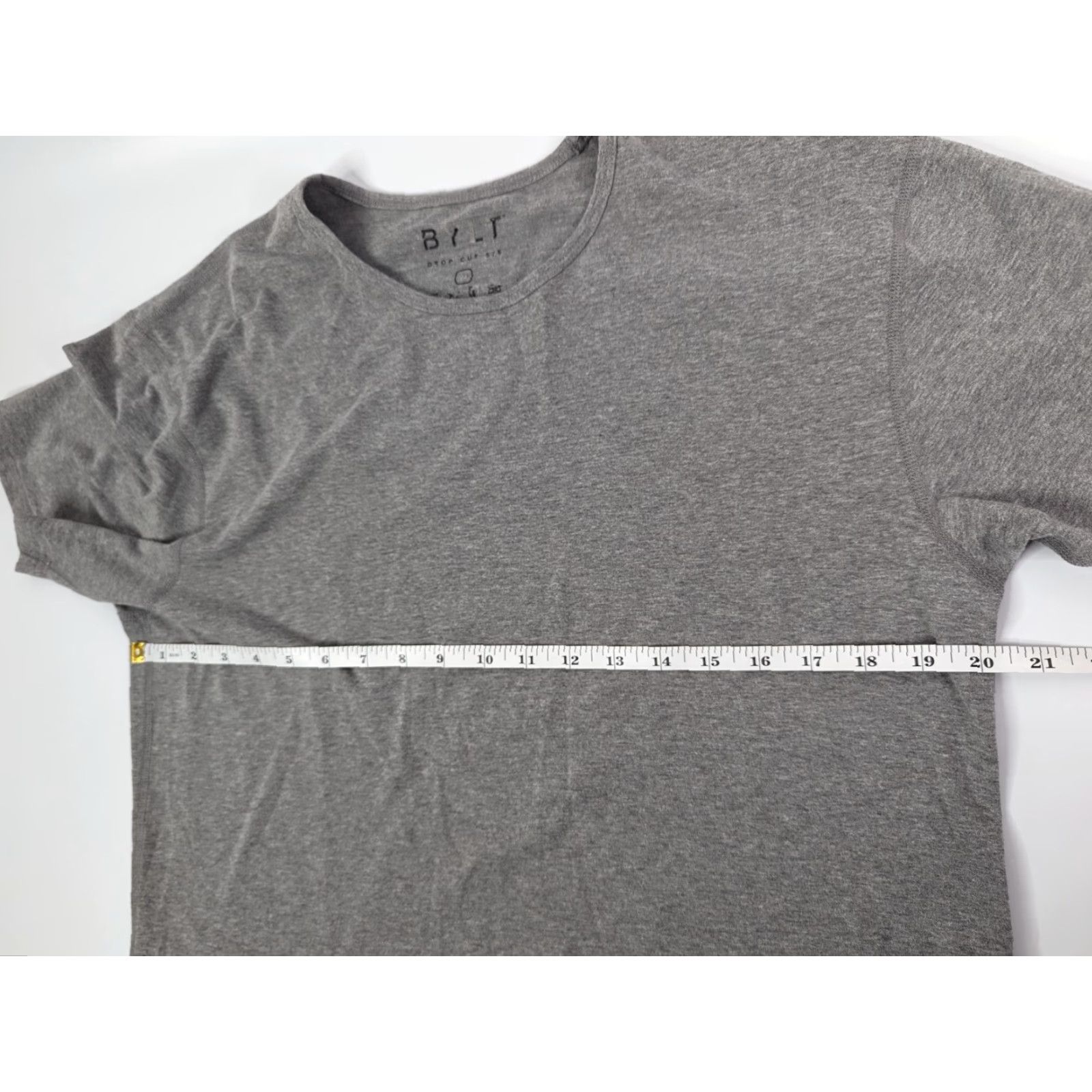 Asics BYLT Grey Drop Cut S/S Shirt Mens Medium Casual Basics Shirt Size US M / EU 48-50 / 2 - 6 Thumbnail