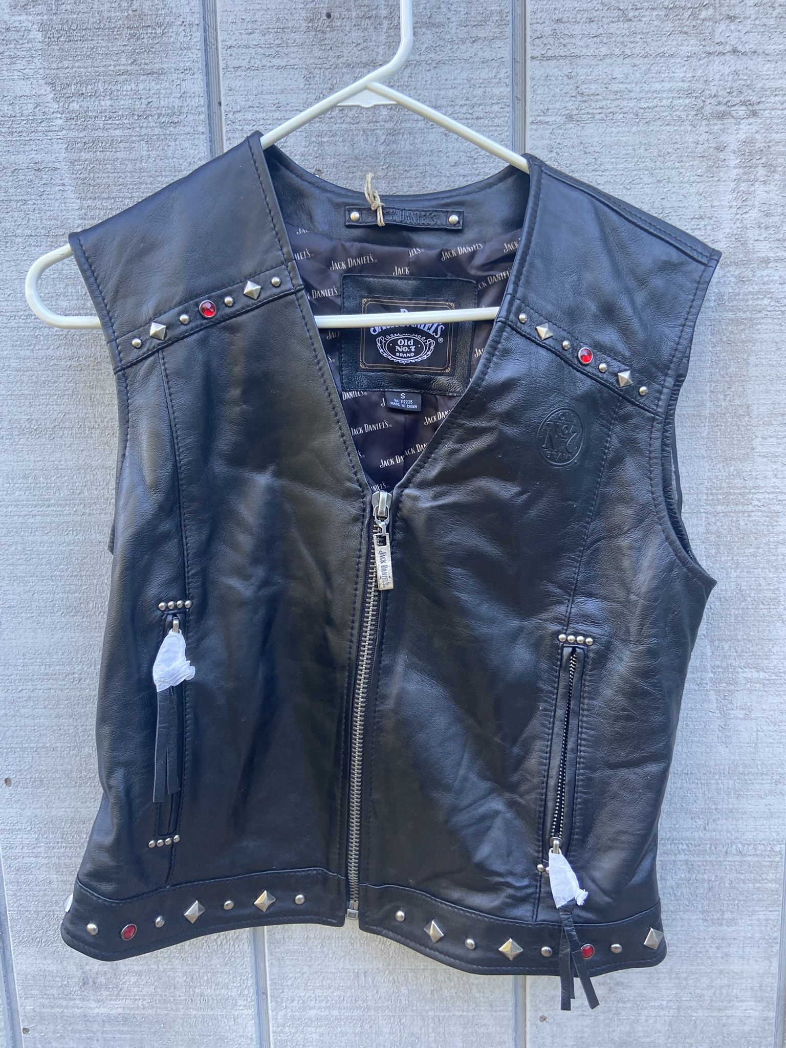Other Jack Daniels Old No. 7 Women’s Leather Motorcycle Vest S Size S / US 4 / IT 40 - 13 Thumbnail