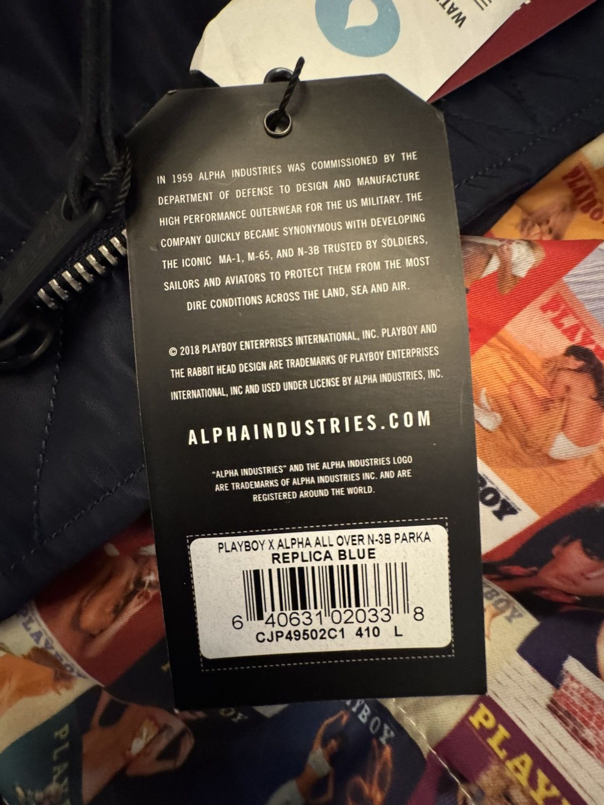 Alpha Industries Alpha Industries Playboy N-3B Parka SAMPLE WITH TAGS Size US L / EU 52-54 / 3 - 7 Thumbnail