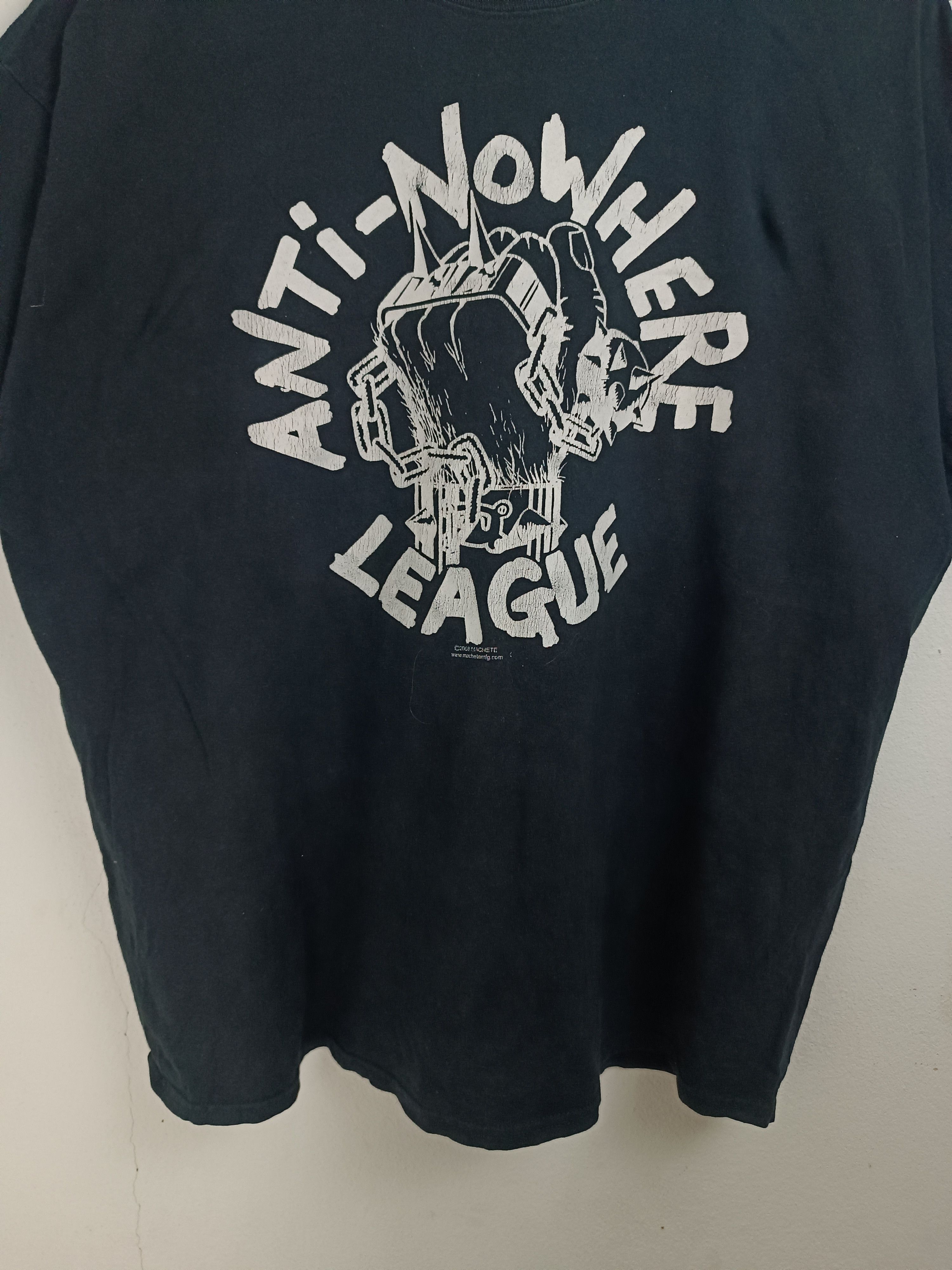 Band Tees THRASHED FADED VINTAGE 08 ANTI NOWHERE LEAGUE PUNK gbh pasti Size US XXL / EU 58 / 5 - 7 Thumbnail