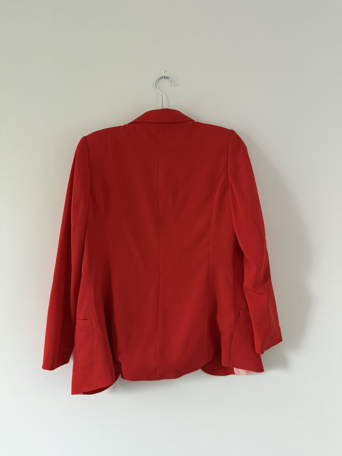 H&M Cherry Red Open Front Blazer | 90s Carolyn Bessette Inspired Size M / US 6-8 / IT 42-44 - 3 Thumbnail