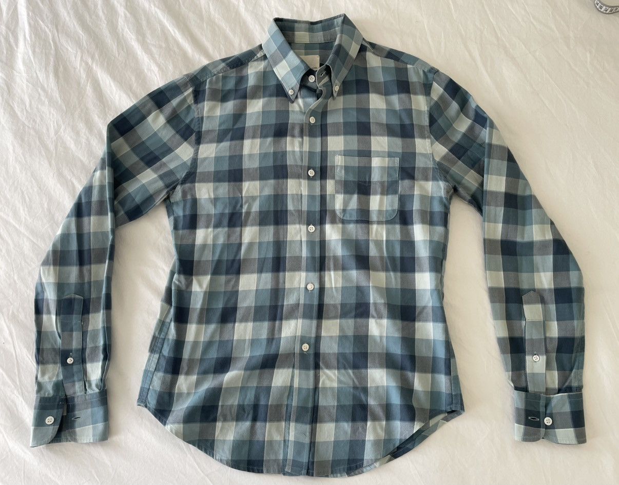 Band Of Outsiders Rare Blue Check Tailored Button Down Shirt Sz. M $325 Size US M / EU 48-50 / 2 - 1 Thumbnail