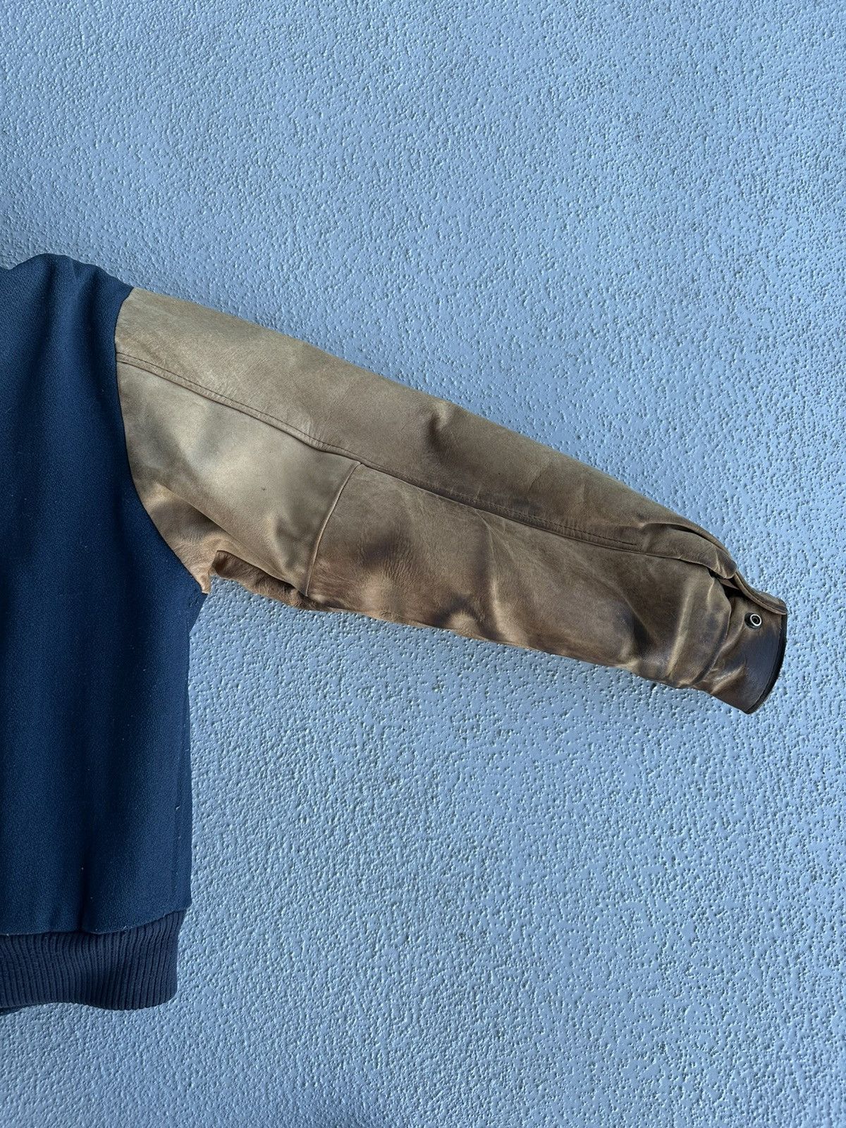 Other CANADA SPORTWEAR BLUE AND BROWN BASEBALL JACKET Size US M / EU 48-50 / 2 - 8 Thumbnail