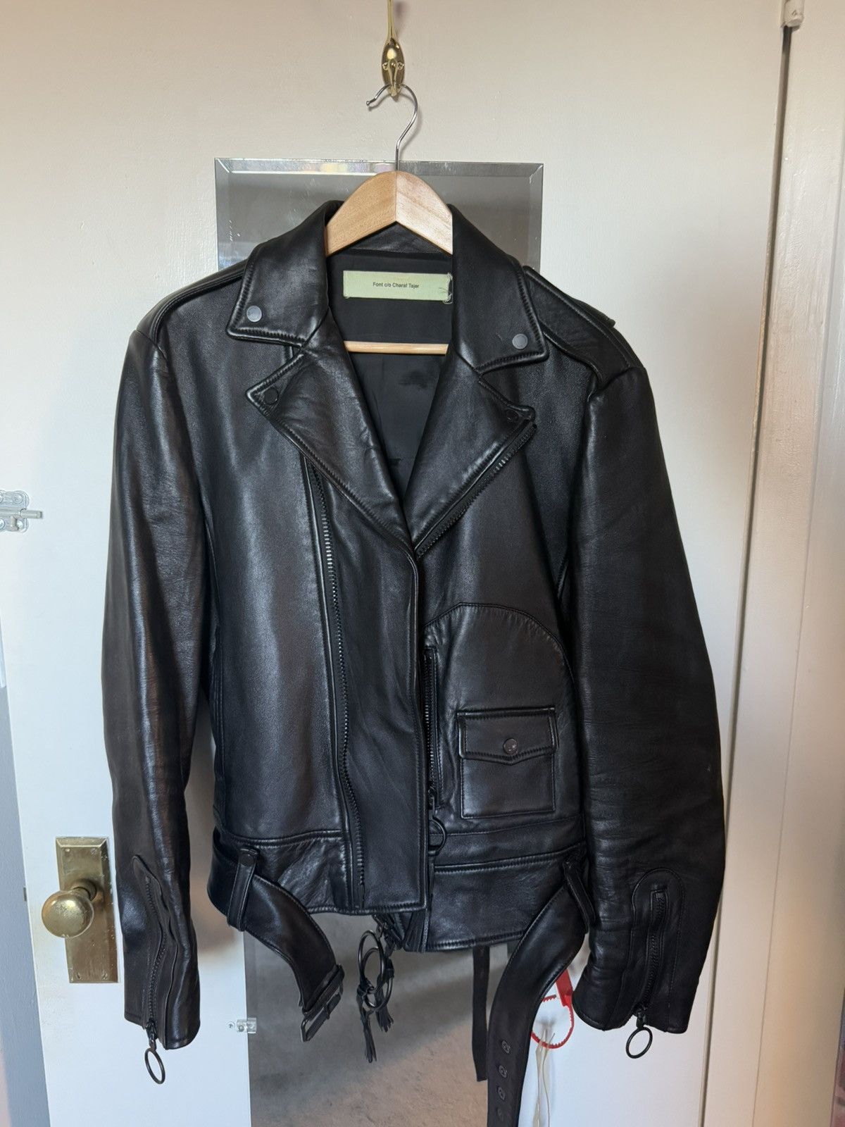 Off-White « The End » de Chirico biker jacket Size US S / EU 44-46 / 1 - 1 Thumbnail