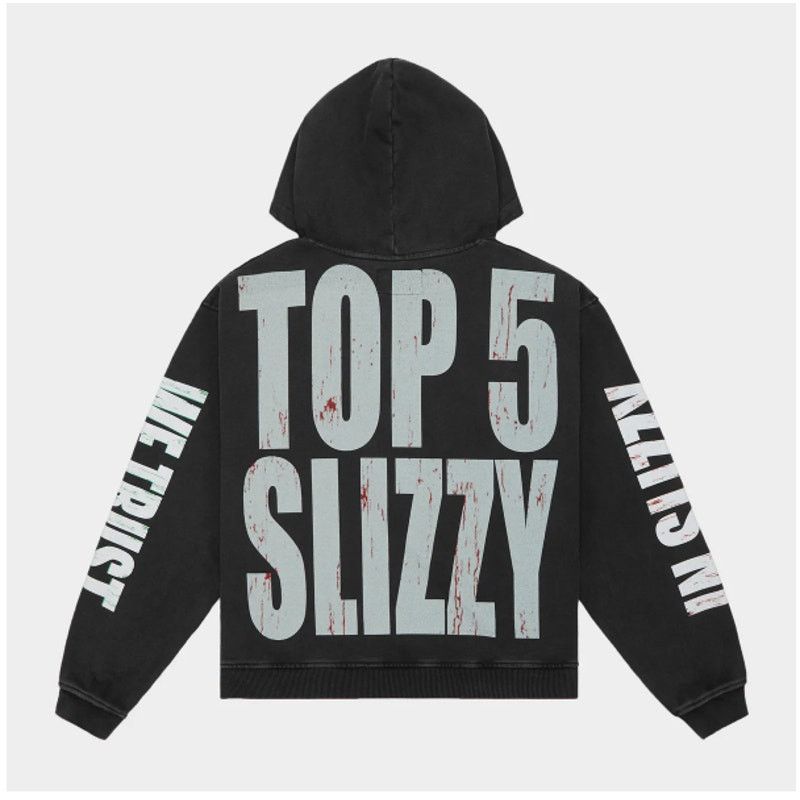 Godspeed Godspeed Top 5 Slizzy VVS Hoodie Black Wash Size XLarge Size US XL / EU 56 / 4 - 2 Thumbnail