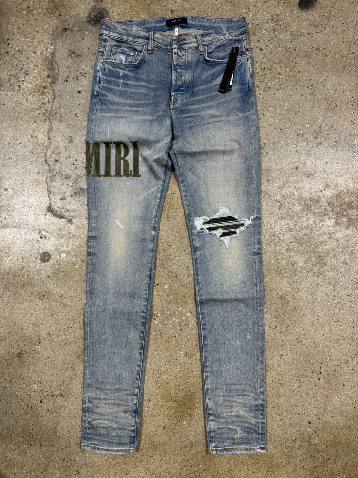 Amiri Amiri Core Appliqué Logo Jeans NEW 1300$ Size US 38 / EU 54 - 1 Thumbnail