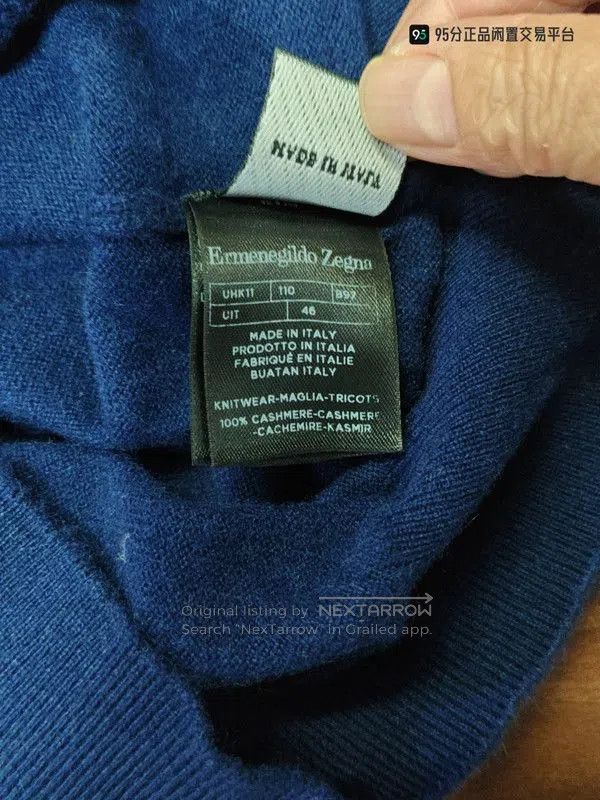 Ermenegildo Zegna Zegna Unisex Pure Cashmere Sweater. Size US S / EU 44-46 / 1 - 3 Thumbnail