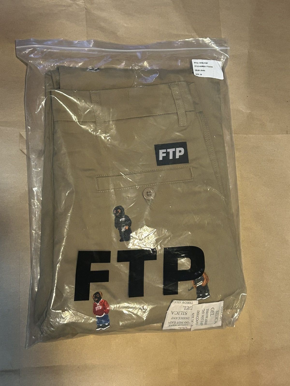 Fuck The Population Khaki Bear Chino Pants size 32 Size US 32 / EU 48 - 1 Thumbnail