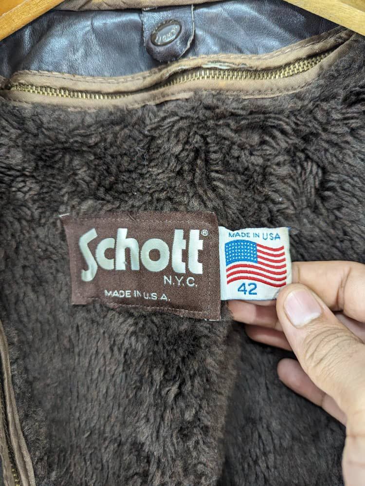 Schott 💥Offer Me💥 True Vintage SCHOTT Sherpa Bikers Truckers Jacket Size US L / EU 52-54 / 3 - 16 Thumbnail