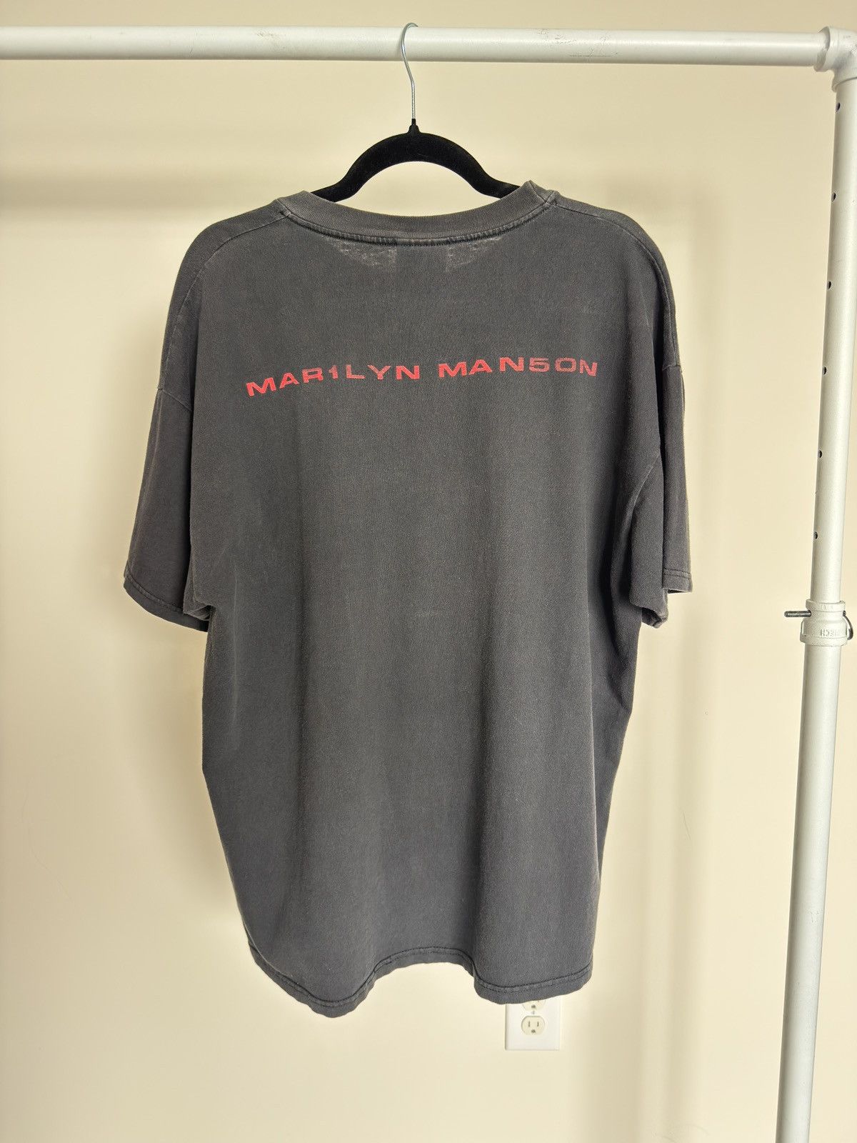Marilyn Manson 90s Marilyn Manson " God Is In The Tv T-Shirt " Size US XL / EU 56 / 4 - 6 Thumbnail