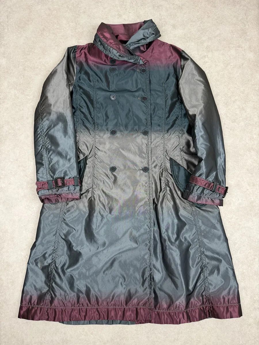 Issey Miyake 2000s Issey Miyake Gradient Multicolor Long Japanese Trench Coat Size US S / EU 44-46 / 1 - 1 Thumbnail