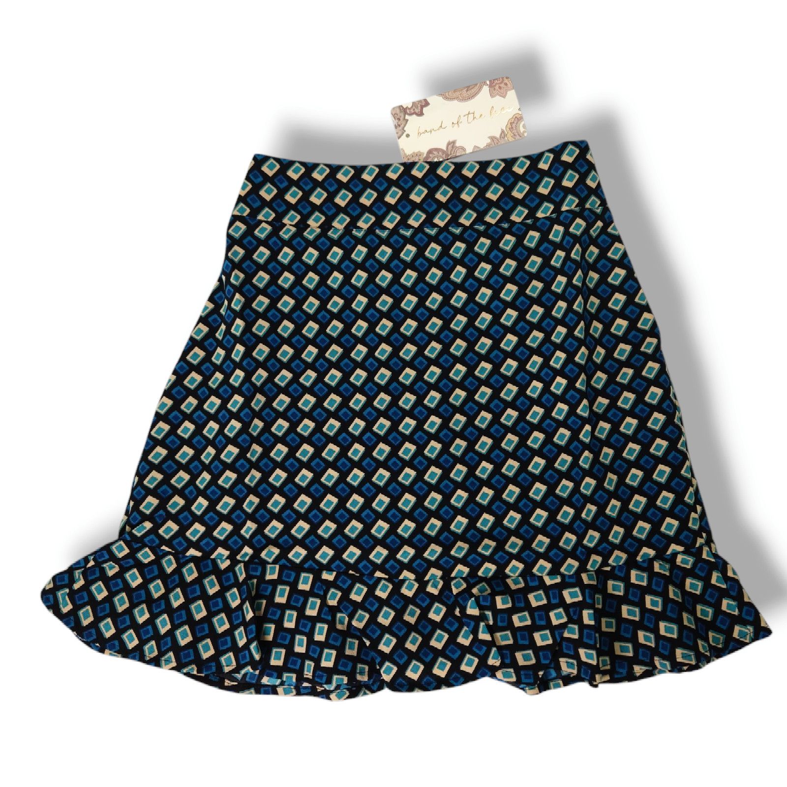 Other Preppy Diamond Mini Skirt Ruffle Hem XS NWT Band of the Free Size 25" / US 0 / IT 36 - 2 Thumbnail