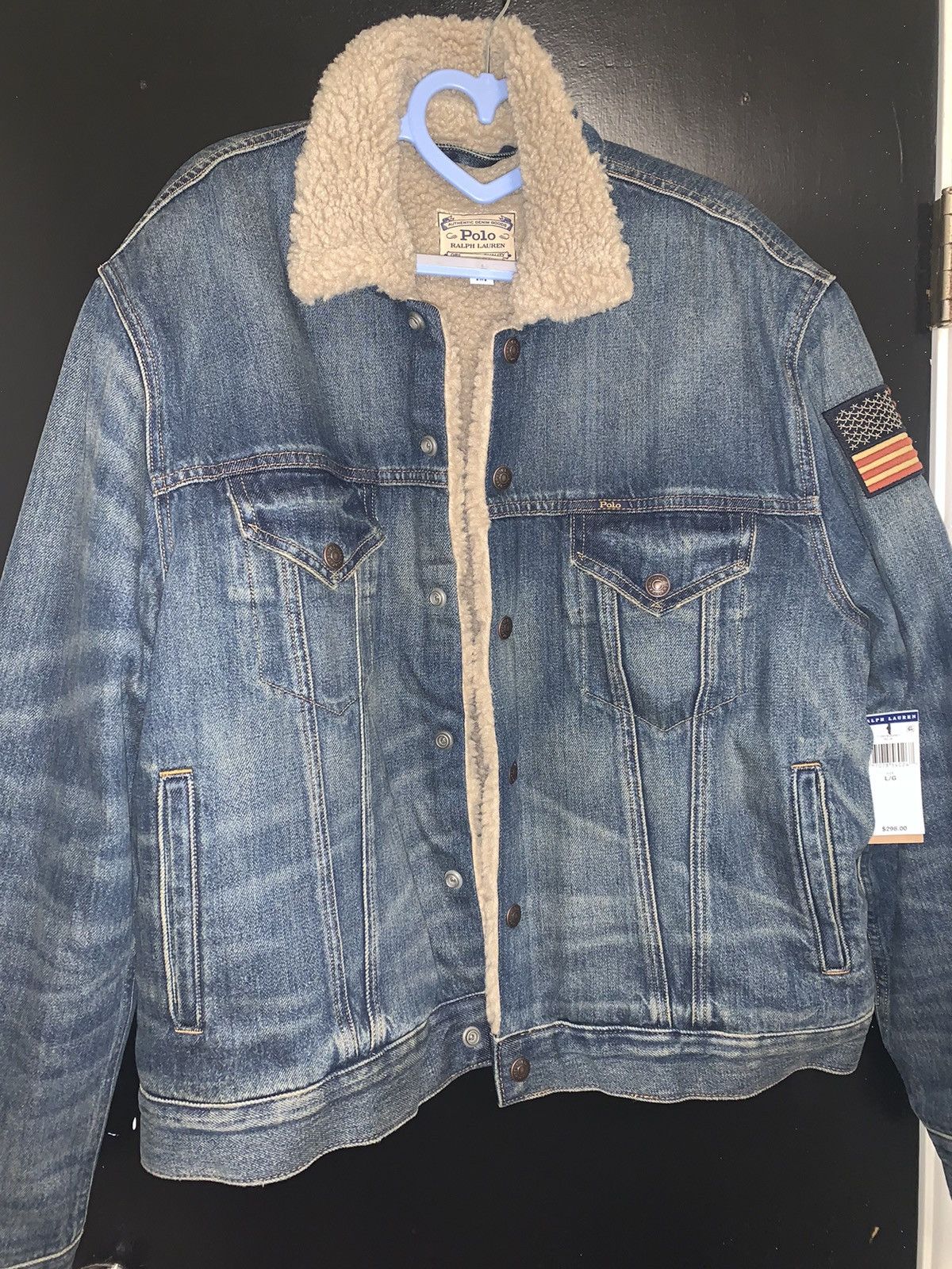 image of Polo Ralph Lauren x Ralph Lauren Ralph Laurent Denim Jacket in Blue Jean, Men's (Size Large)