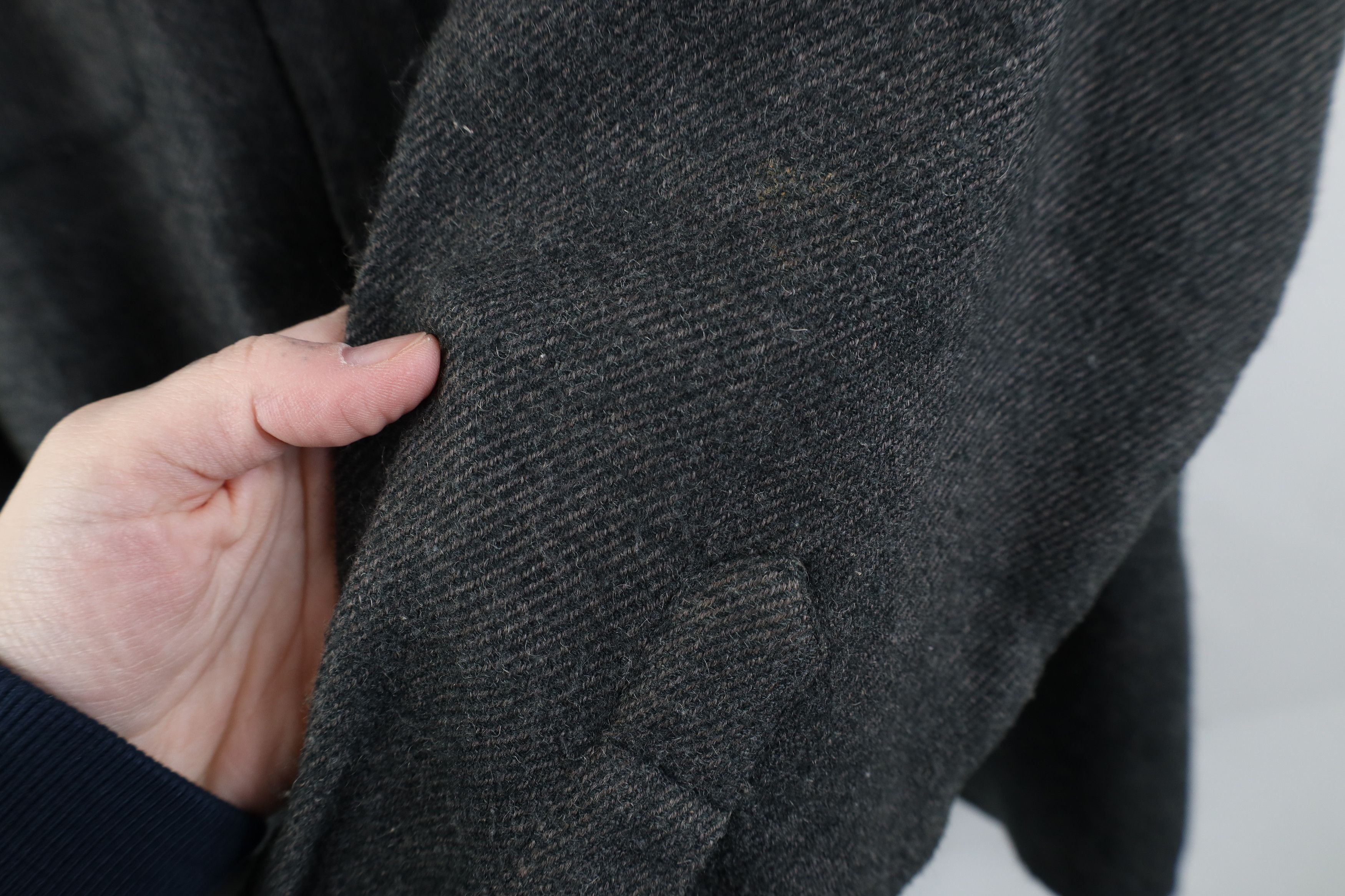 Vintage Vintage 90s Streetwear CPO Collared Button Shirt Gray Size US M / EU 48-50 / 2 - 5 Thumbnail