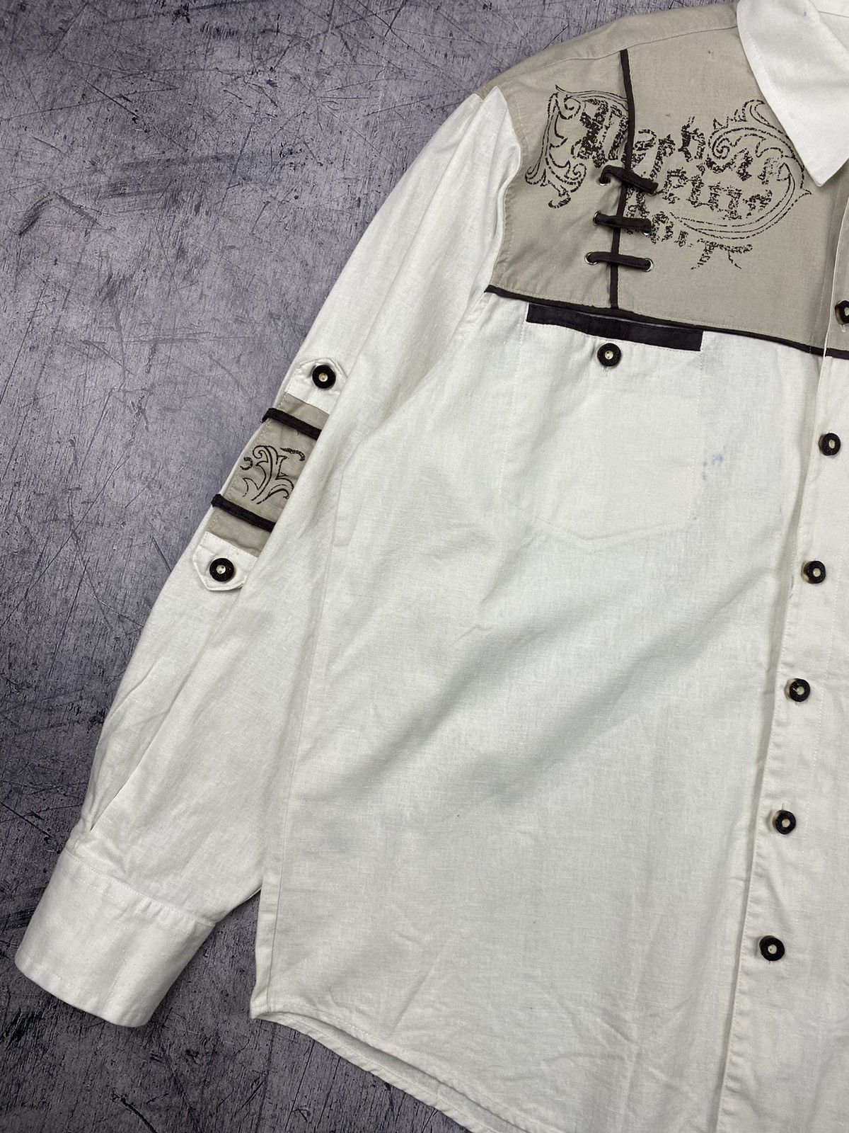 Other Vintage Cowboy Western Style Crazy Button Up Shirt Size L Size US L / EU 52-54 / 3 - 3 Thumbnail