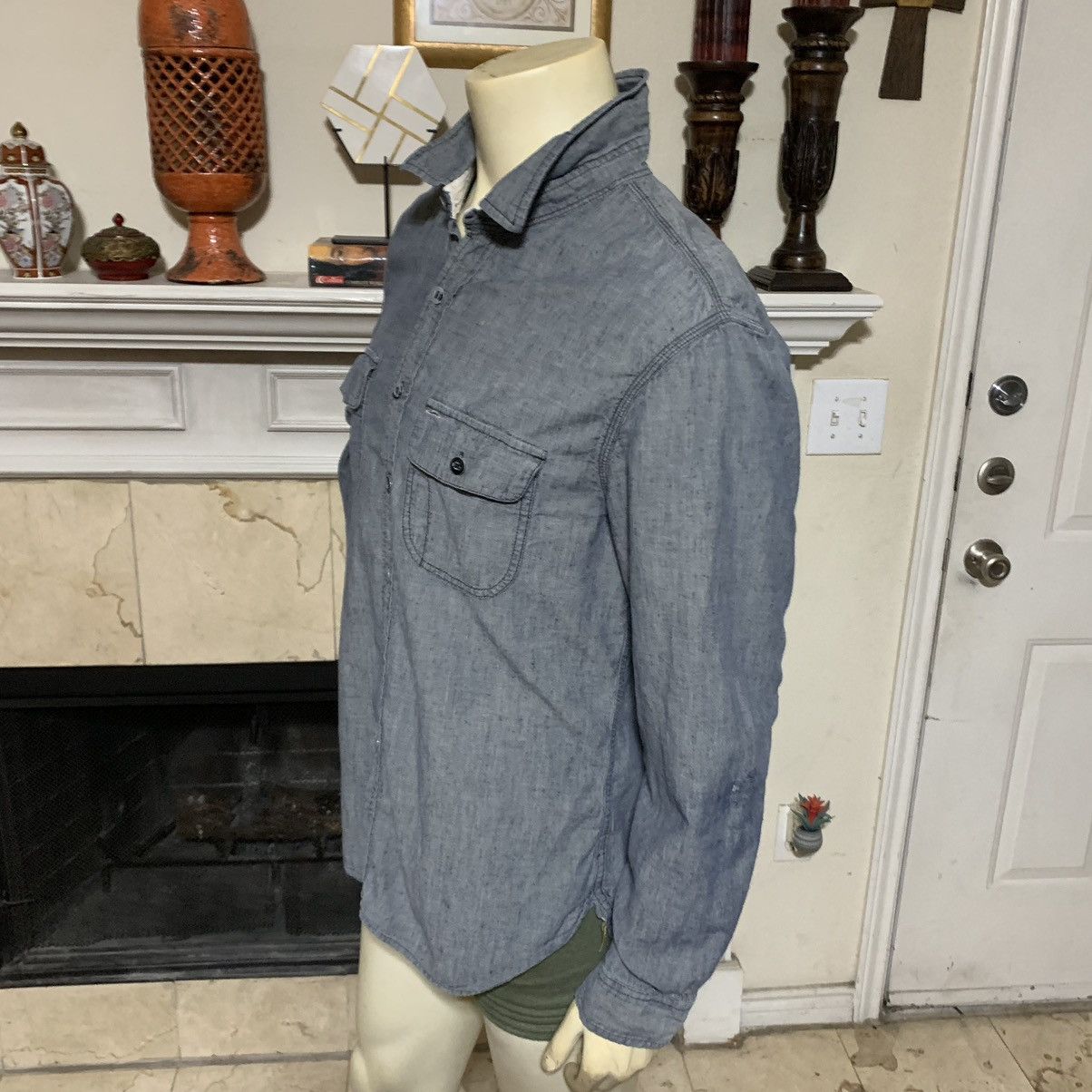 Alex Mill Denim Chambray Shirt Size US XL / EU 56 / 4 - 13 Thumbnail