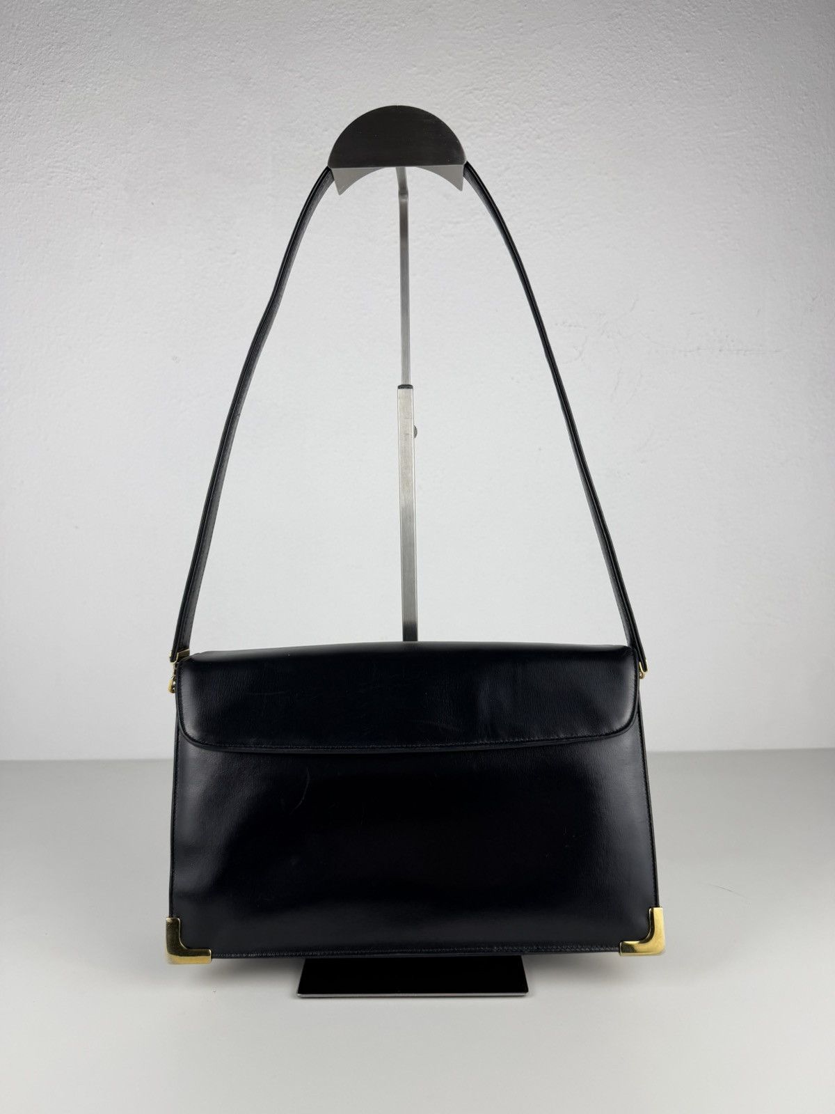 Dior Vintage 70s Dior box calf leather shoulder bag Size ONE SIZE - 2 Thumbnail
