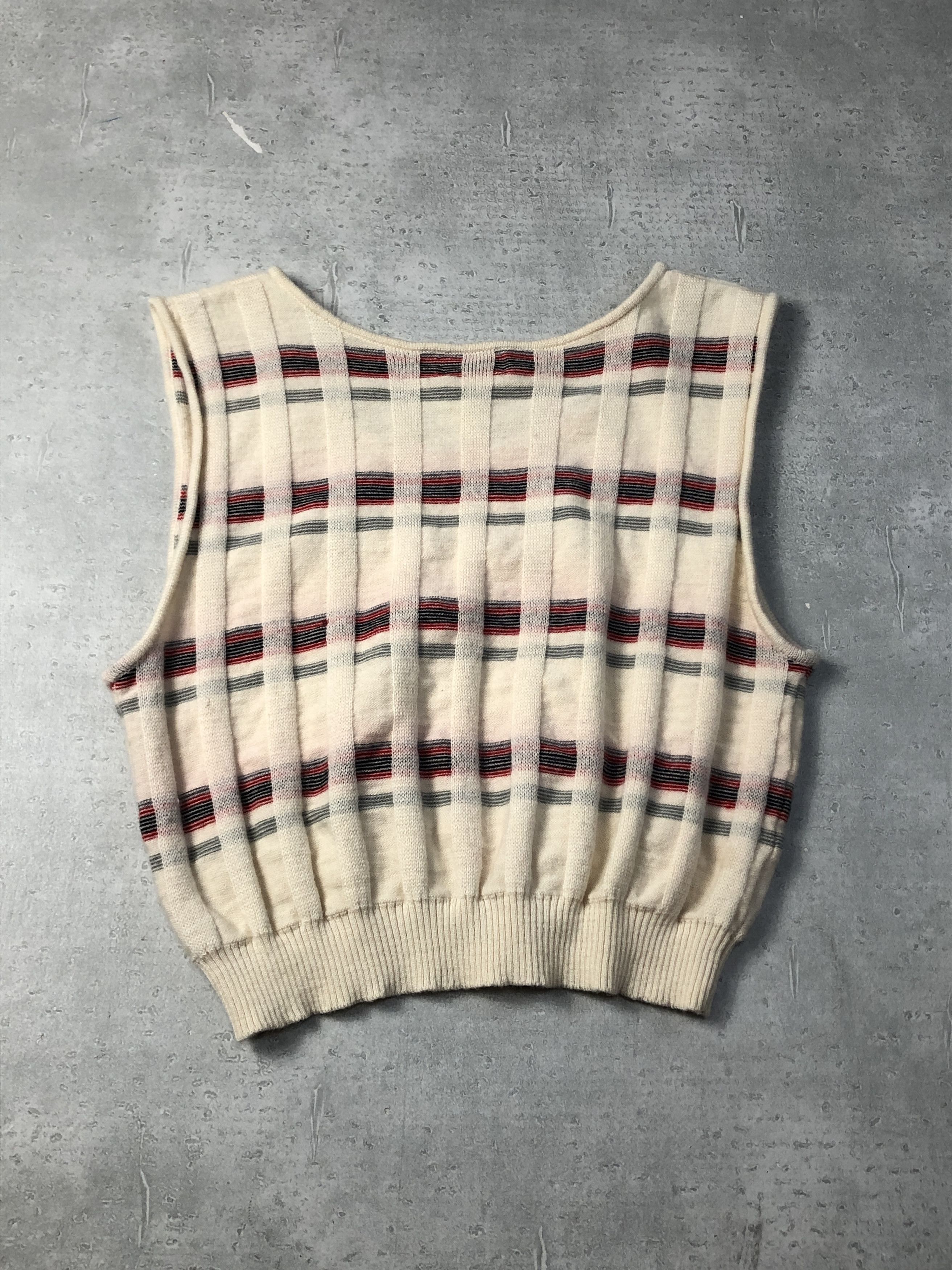 Vintage Vingage vest knit sweater 29-2-11 91 Size ONE SIZE - 2 Thumbnail