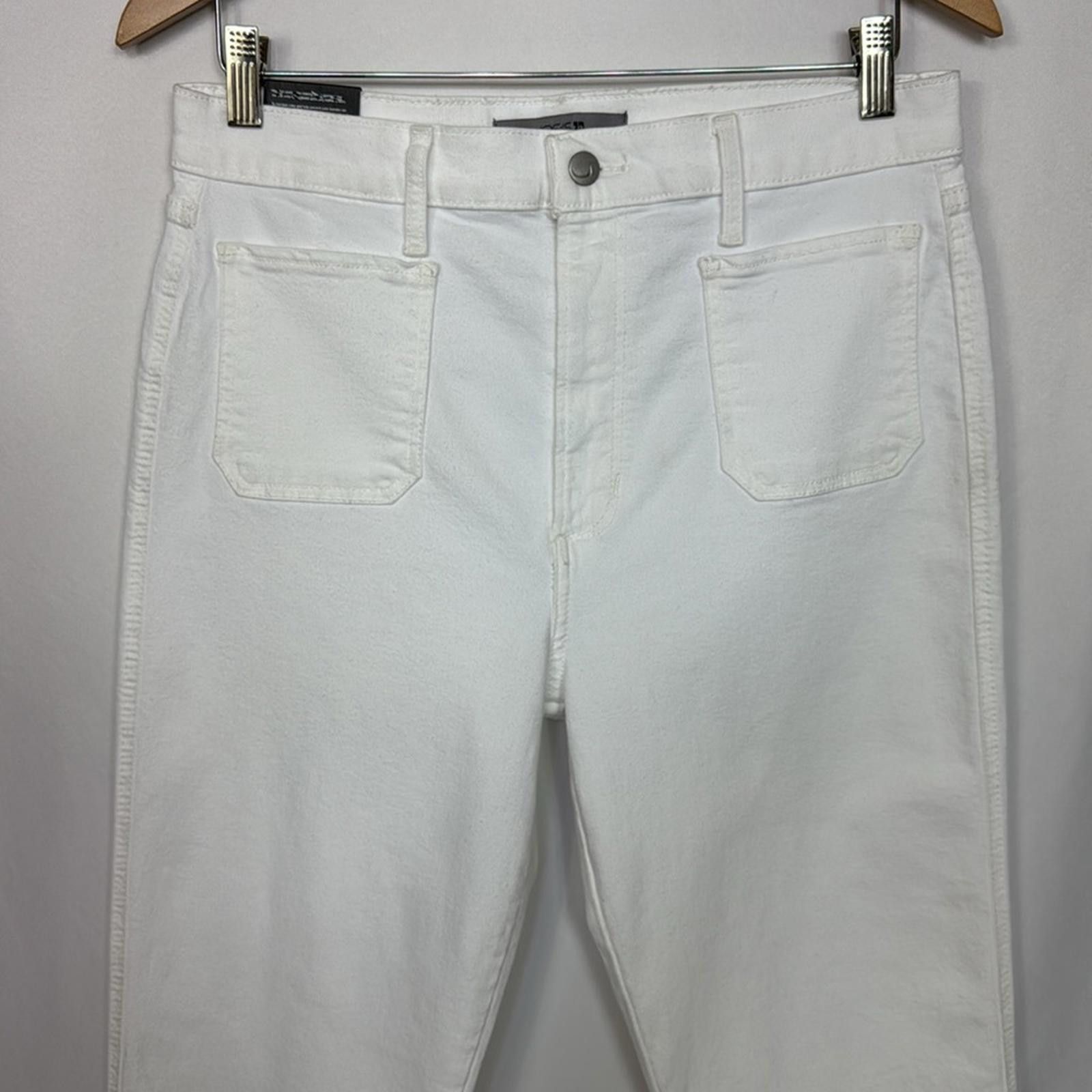 Designer Joe’s Jeans High Rise Crop Bootcut Jeans Size 31 White Size 31" - 7 Thumbnail