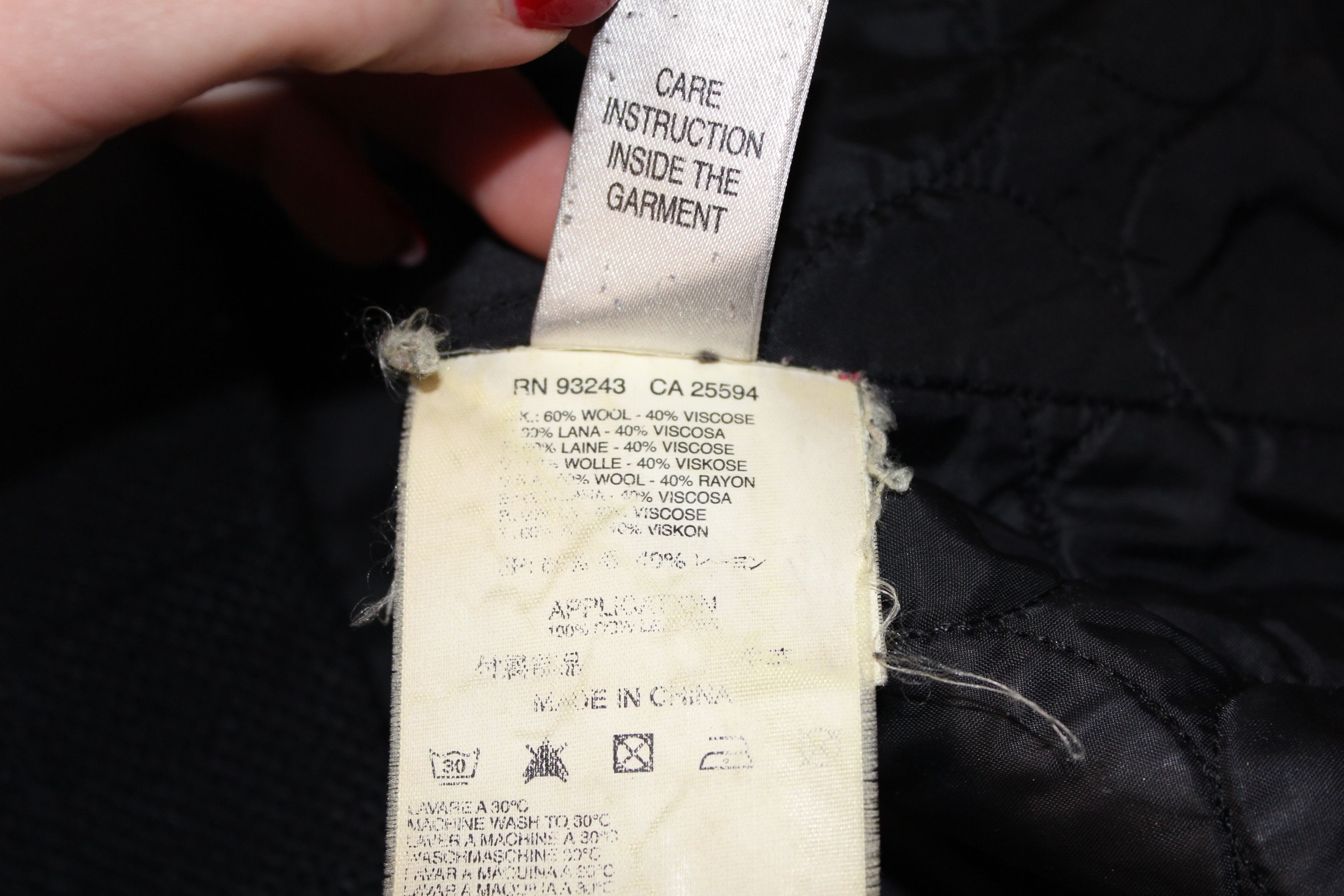 Diesel Unisex DIESEL Designer Black Belted Coat Jacket Size M Size US S / EU 44-46 / 1 - 8 Thumbnail