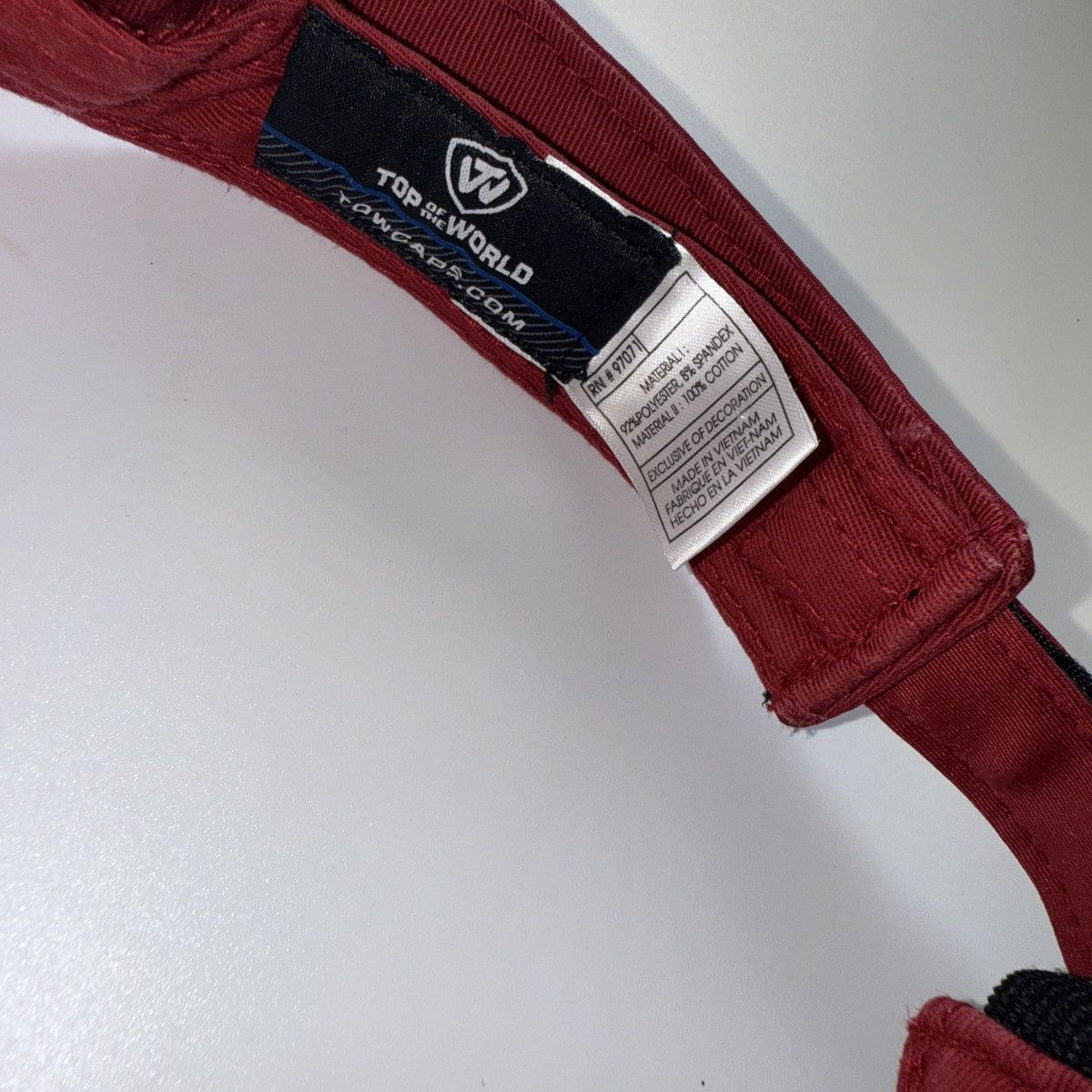 NCAA × Vintage Alabama Crimson Tide red and white visor hat cap Size ONE SIZE - 5 Thumbnail