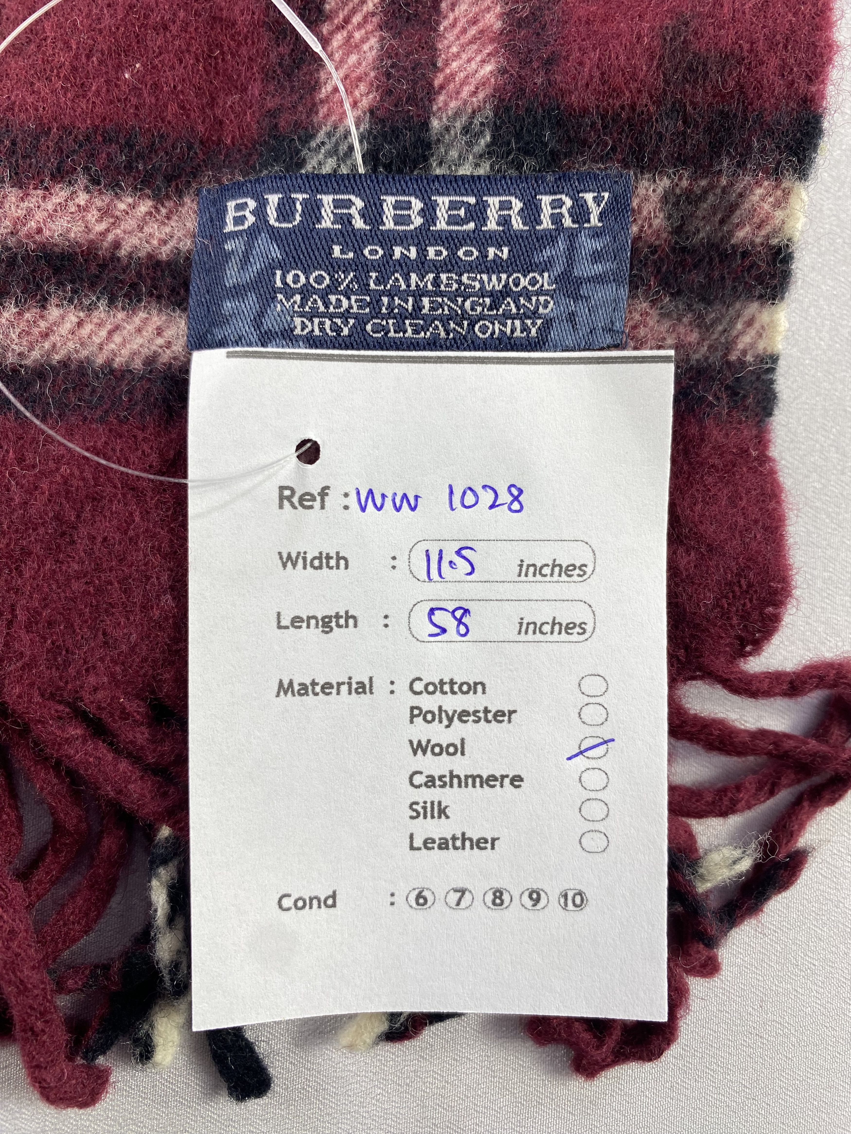 Burberry × Vintage Burberry Scarf / Muffler / Neckwear - WW1028 Size ONE SIZE - 6 Thumbnail