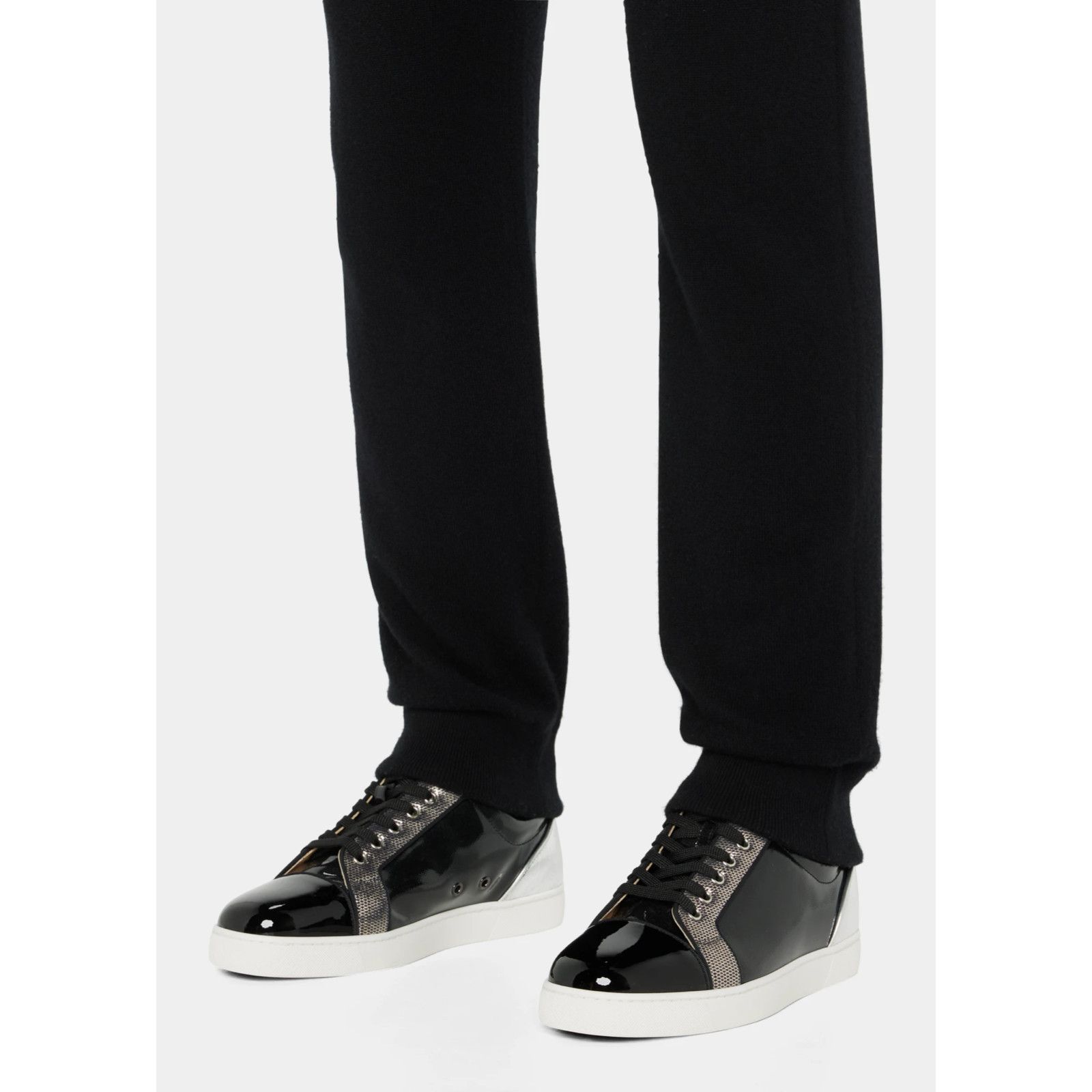 Christian Louboutin Christian Louboutin Louis Junior Orlato Flat Black Patent Size US 13 / EU 46 - 3 Thumbnail