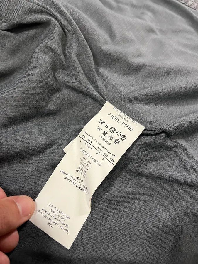 Emporio Armani × Vintage AW2014 Emporio Armani Raw Grey Cardigan Size US M / EU 48-50 / 2 - 11 Thumbnail