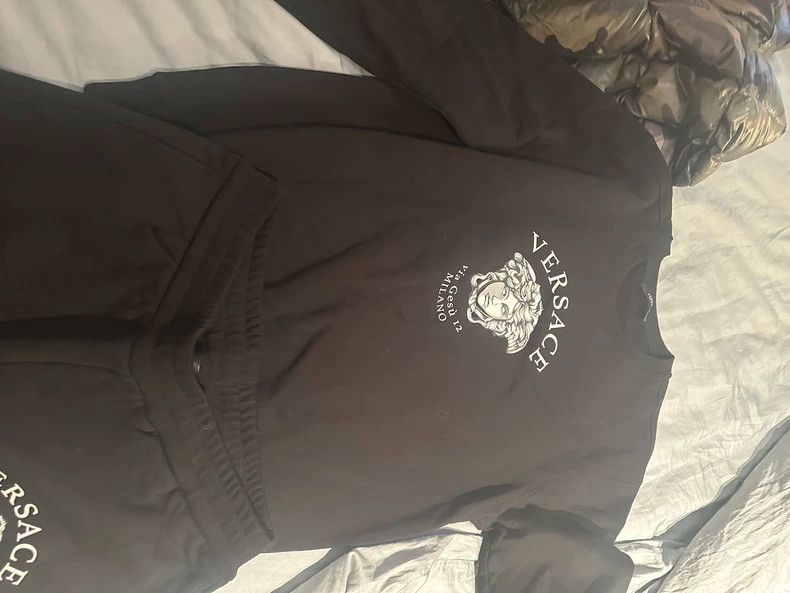 Versace Versace Unisex black long-sleeved suit Size US M / EU 48-50 / 2 - 1 Thumbnail