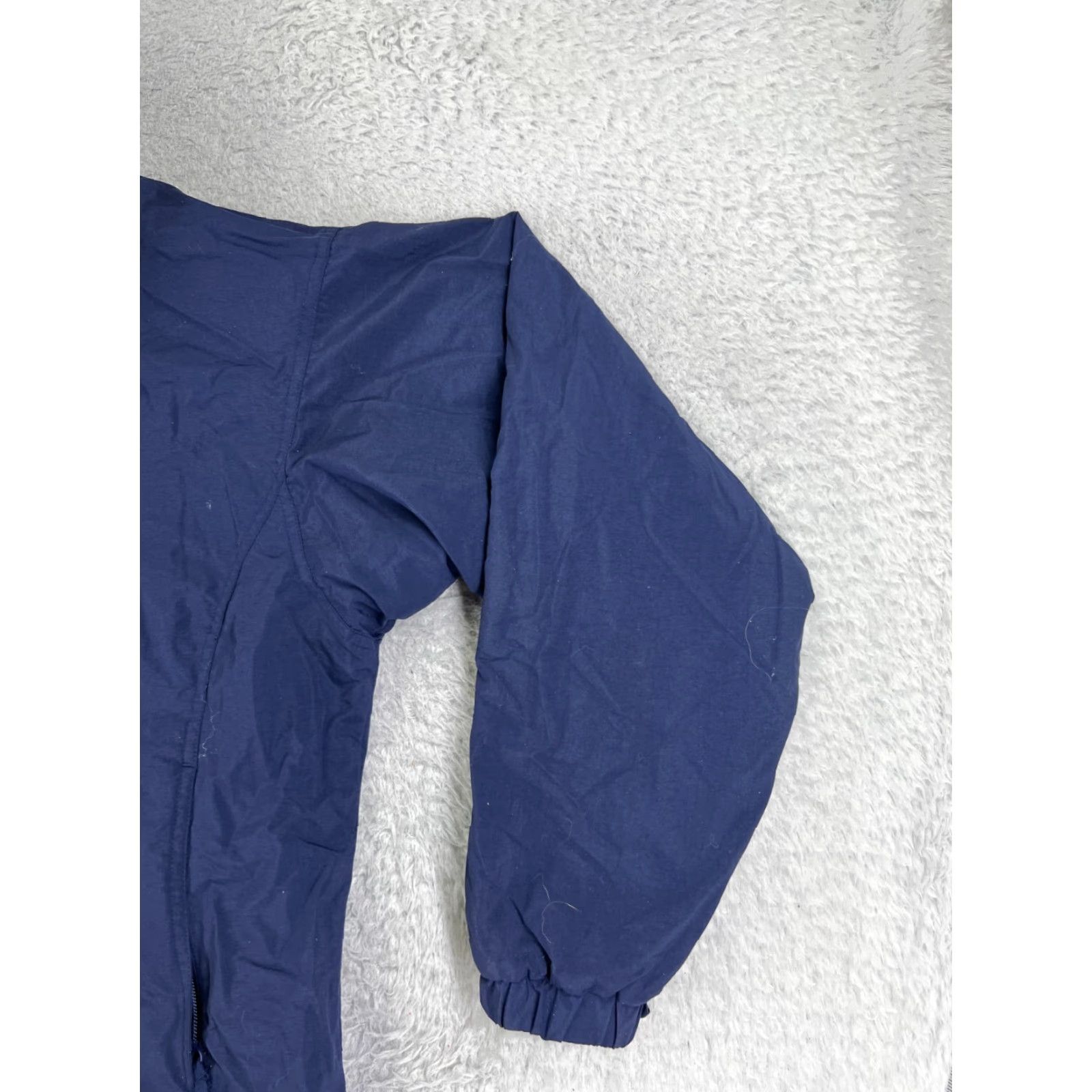 Vintage VINTAGE Columbia Jacket Women Large Blue Full Zip Mock Neck Nylon Shell Pockets Size L / US 10 / IT 46 - 2 Thumbnail
