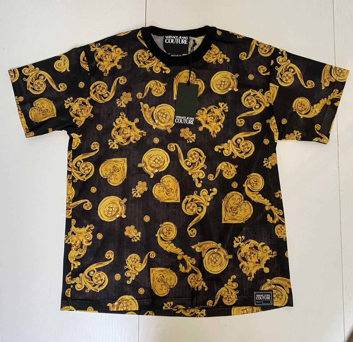 Versace Jeans Couture Versace Jeans Culture Jewels Mesh Print T-shirt, size M, Size US M / EU 48-50 / 2 - 2 Thumbnail