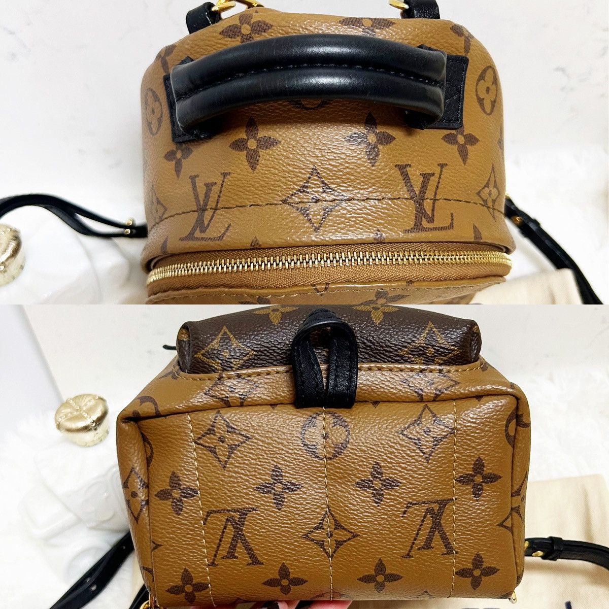 Louis Vuitton Authentic Louis Vuitton Reverse Mon. Palm Spr. Mini Backpack Size ONE SIZE - 9 Thumbnail