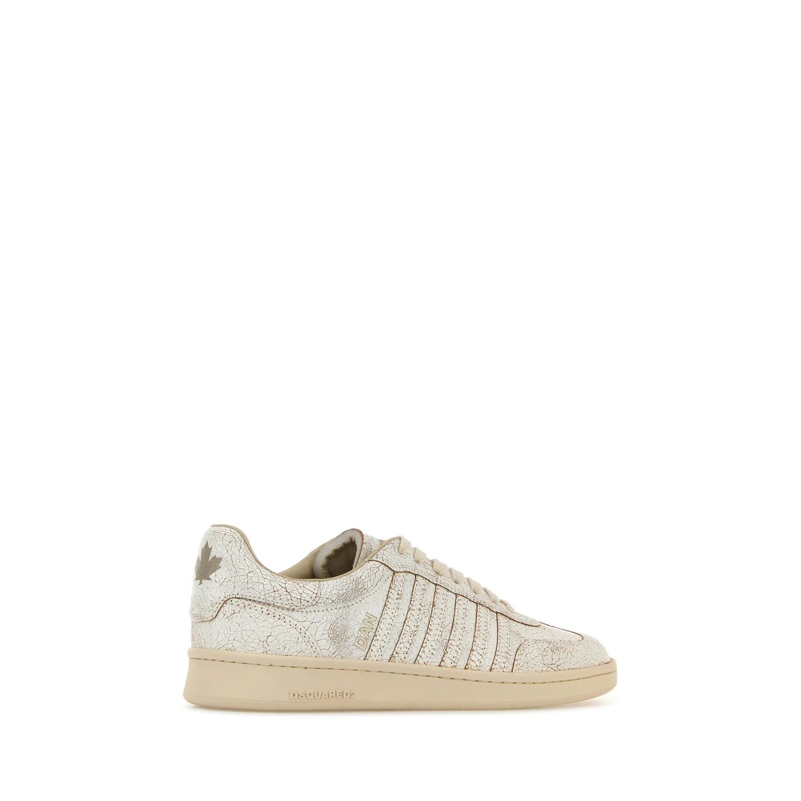 Dsquared2 DSQUARED2 Boxer White Leather Sneakers New And Authentic (Me Size US 7.5 / EU 40-41 - 3 Thumbnail
